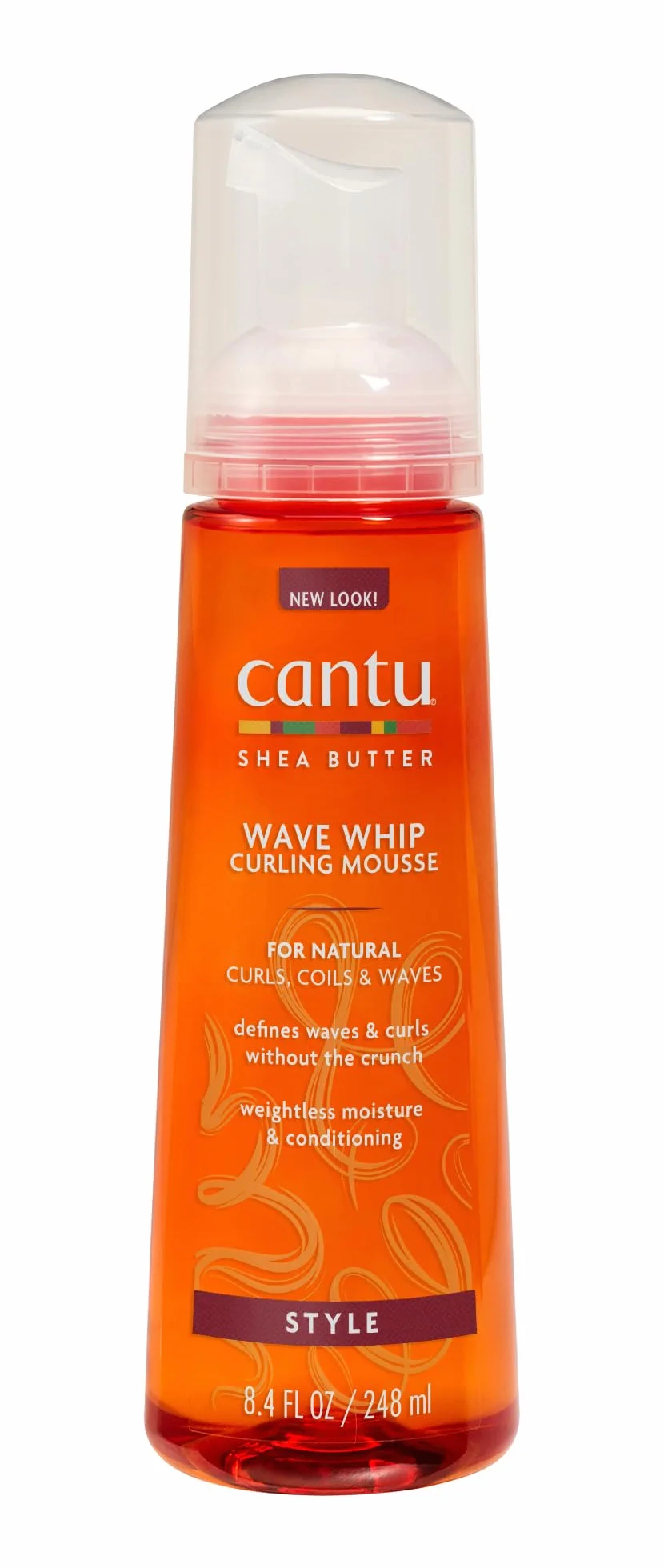 Cantu Wave Whip Curling Mousse – głęboko wnikająca pielęgnacja – zapewnia intensywne nawilżenie – sprawia, że włosy są miękkie i przyczepne – do włosów zniszczonych, suchych lub szorstkich – 248 ml