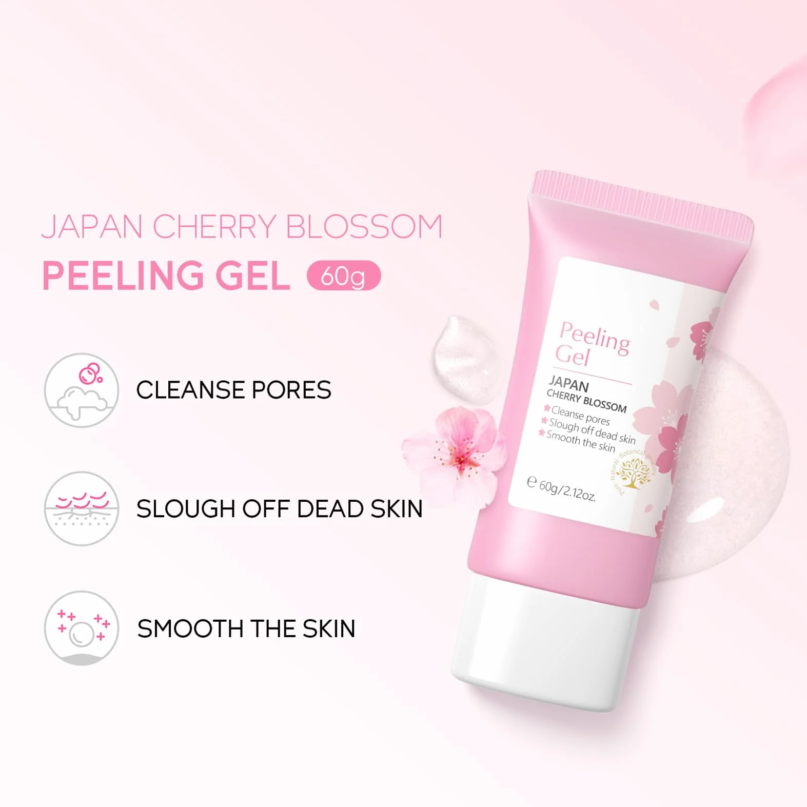 Zestaw do pielęgnacji twarzy dla dziewcząt i kobiet, przeciwzmarszczkowy zestaw do pielęgnacji twarzy, nawilżający zestaw Sakura Skincare z serum, kremem, maseczką, płynem oczyszczającym, tonerem