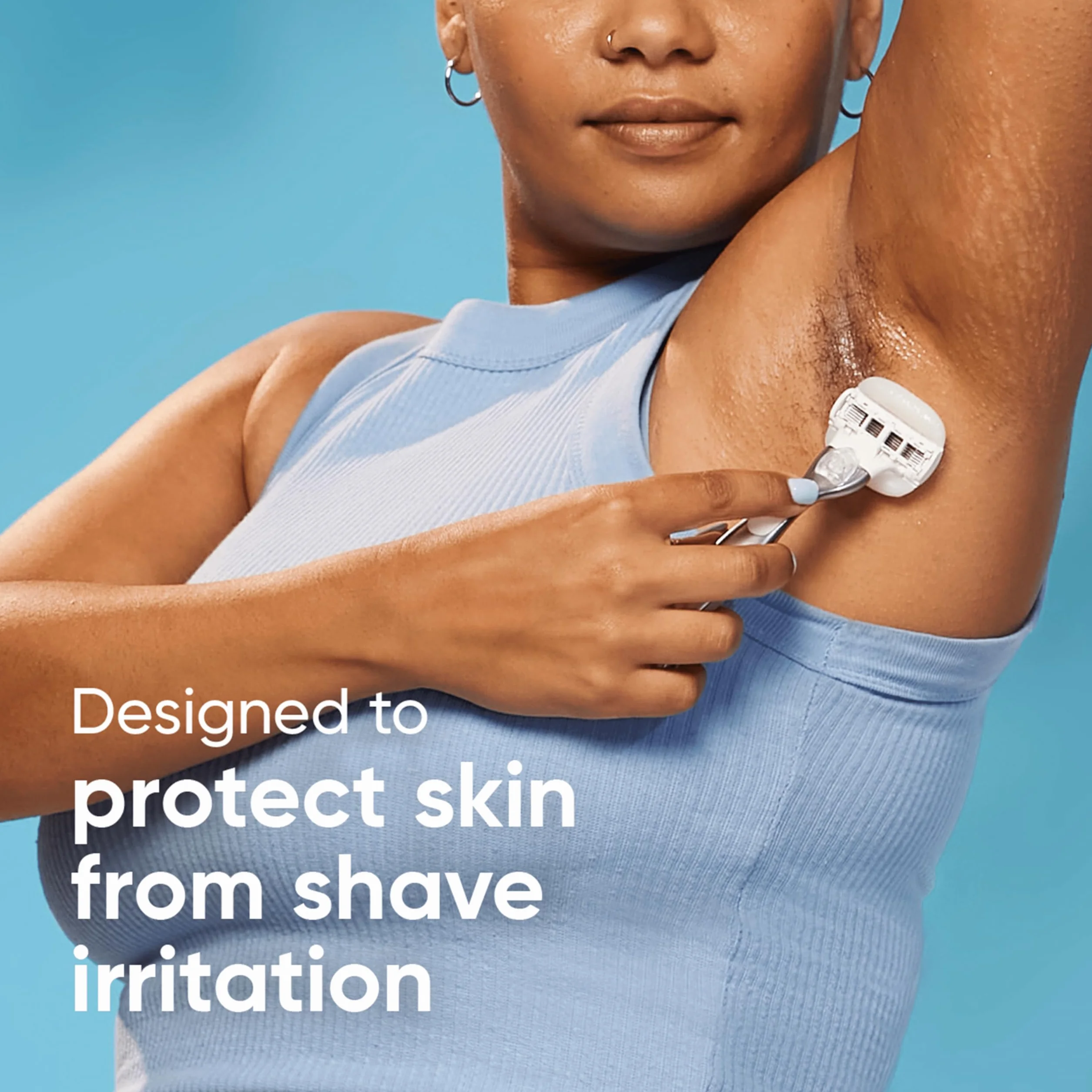 Gillette Venus Pro ComfortGlide Sensitive golarka damska z nutą aloesu, 3 zapasowe ostrza, trwała metalowa rączka i uchwyt prysznicowy