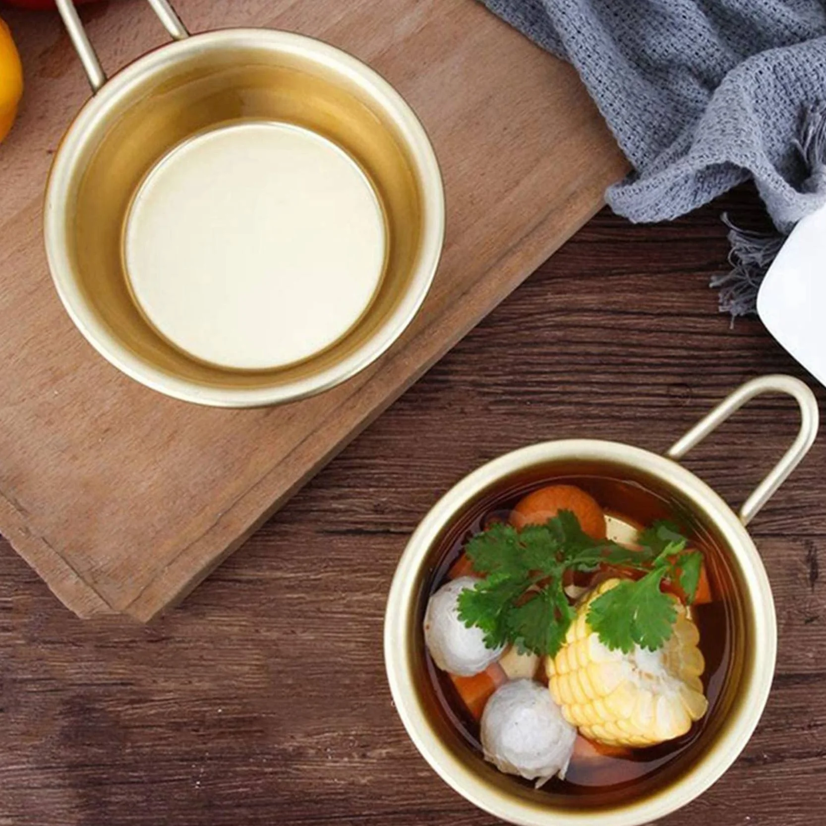 Makgeolli aluminiowe miski koreańskie do surowego ryżowego