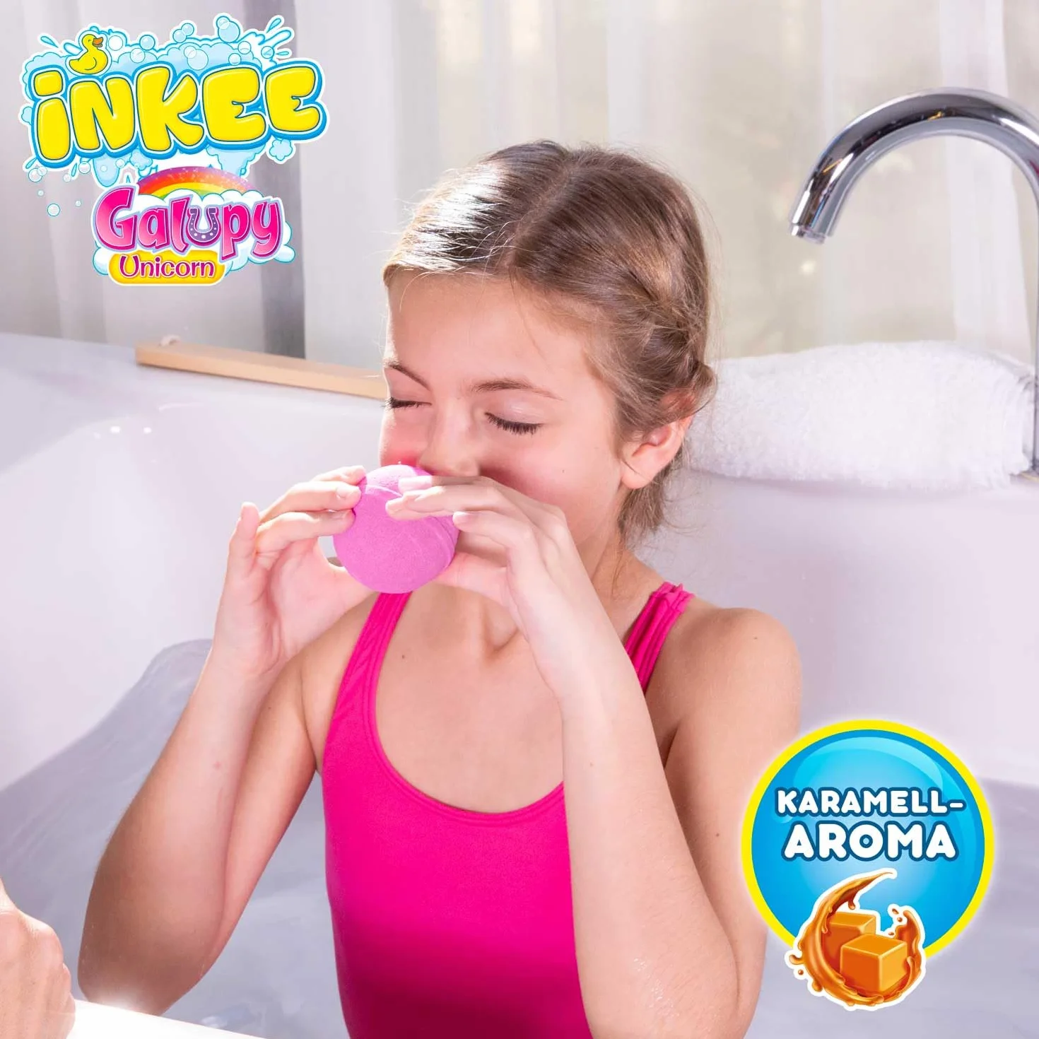 INKEE Świnka Peppa Zestaw 5 Bomb Kąpielowych z Figurkami Peppa Pig, Musujące Kule dla Dzieci z Niespodzianką, Zapach Truskawkowy, 5szt