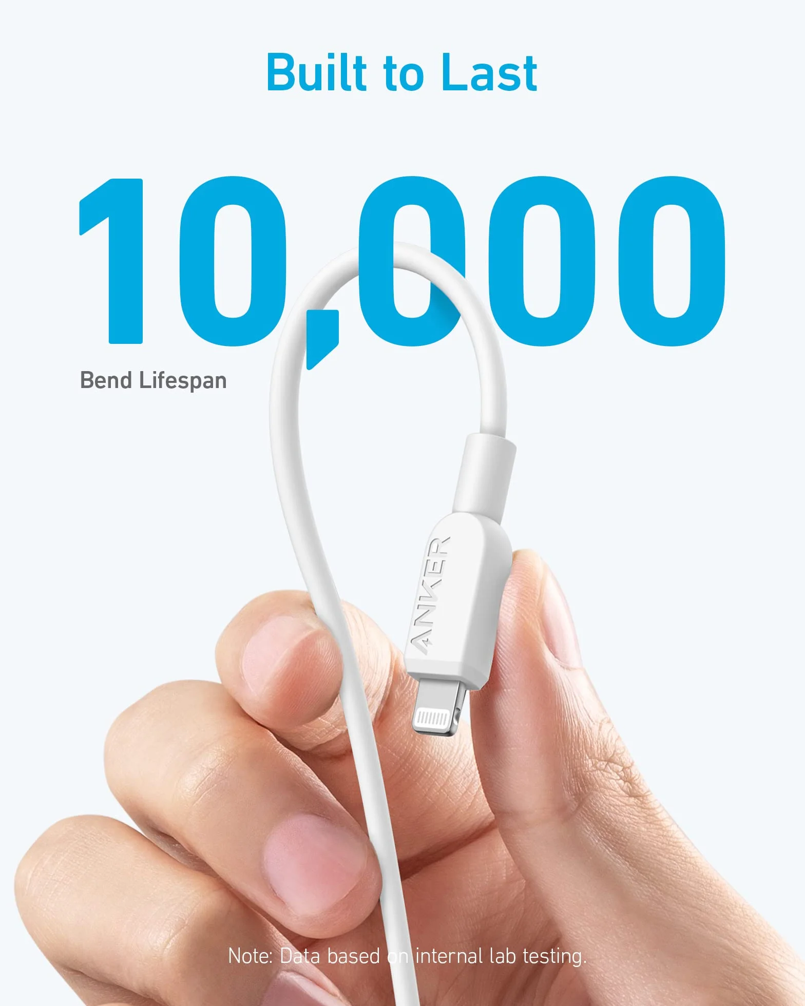 Anker Kabel USB-C do Lightning – certyfikowany MFi, kompatybilny z iPhone 14 i innymi (ładowarka nie jest dołączona), 0,9 m, biały