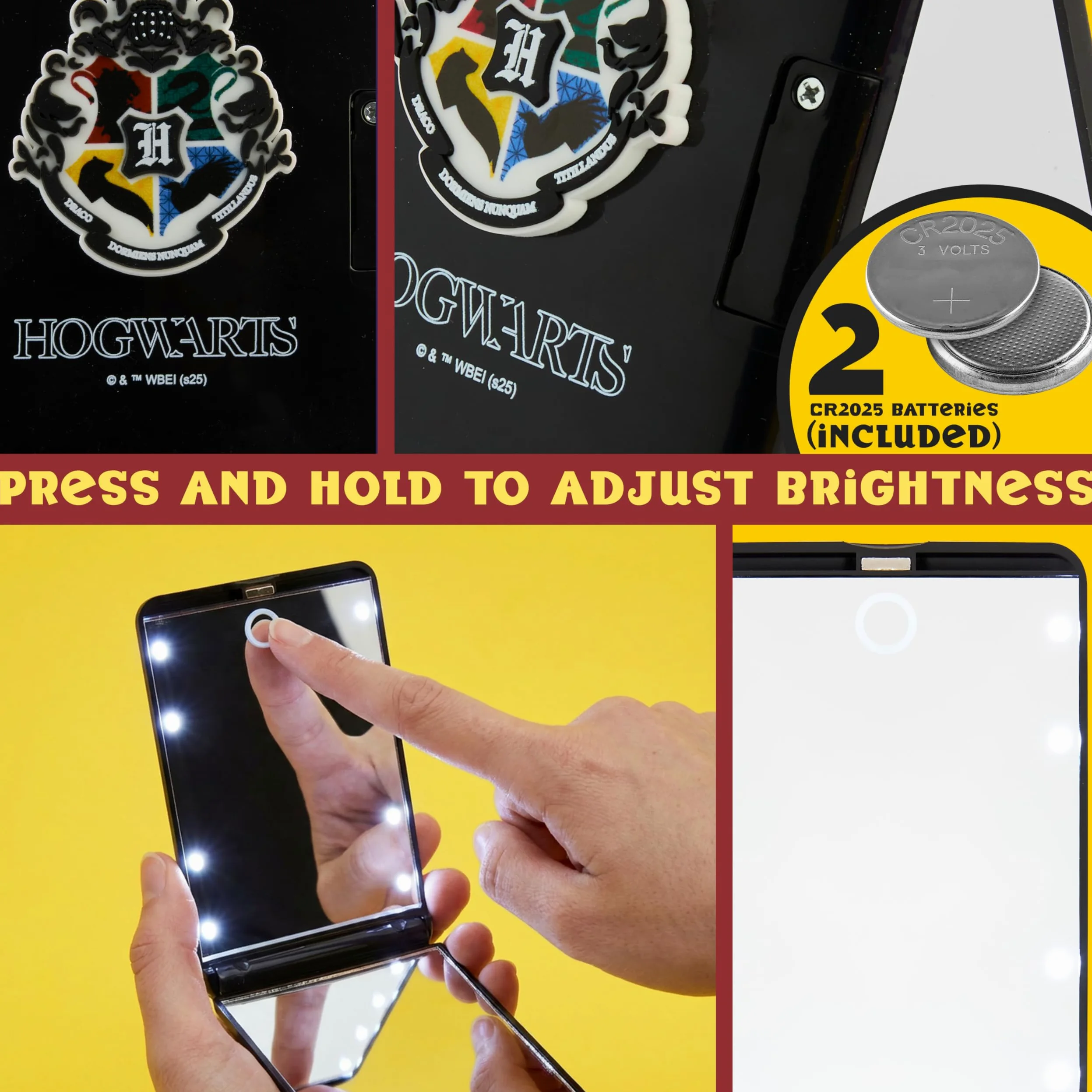 Get Trend Harry Potter lusterko do makijażu ze światłem (czarne)