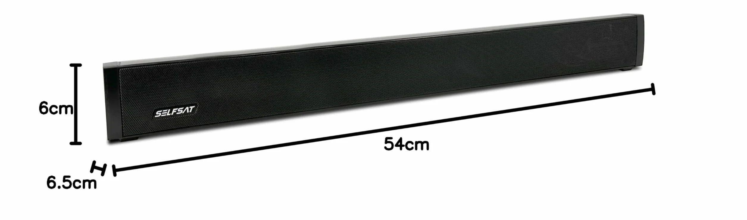 SELFSAT Soundbar 24 (soundbar 12 V pasuje do telewizorów 24") Bluetooth, czarny