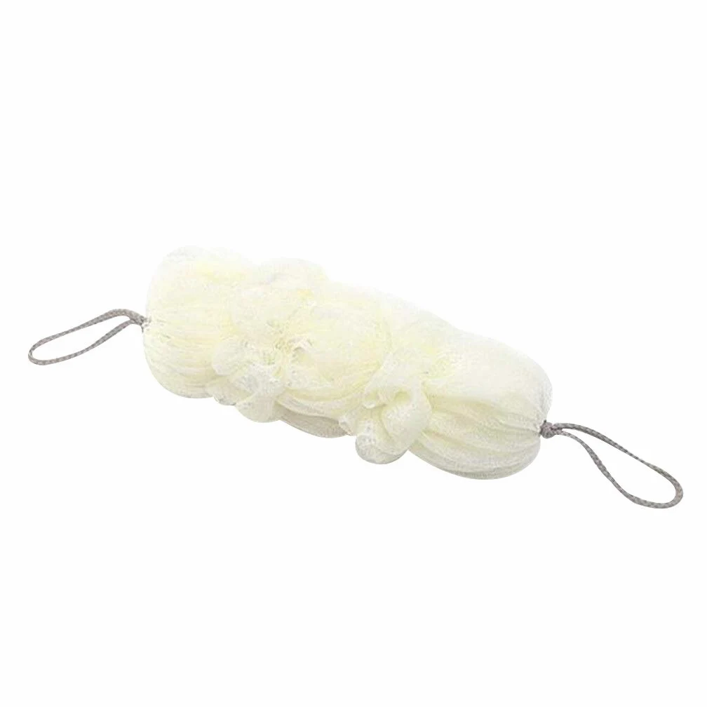 Ręcznik złuszczający Long Loofah Gąbka do kąpieli Pufa Siatkowa piłka Złuszczający Premium Scrubber Prosty ręcznik kąpielowy Scrubber Cleaning Mesh Gąbka pod prysznic Rękawiczki złuszczając