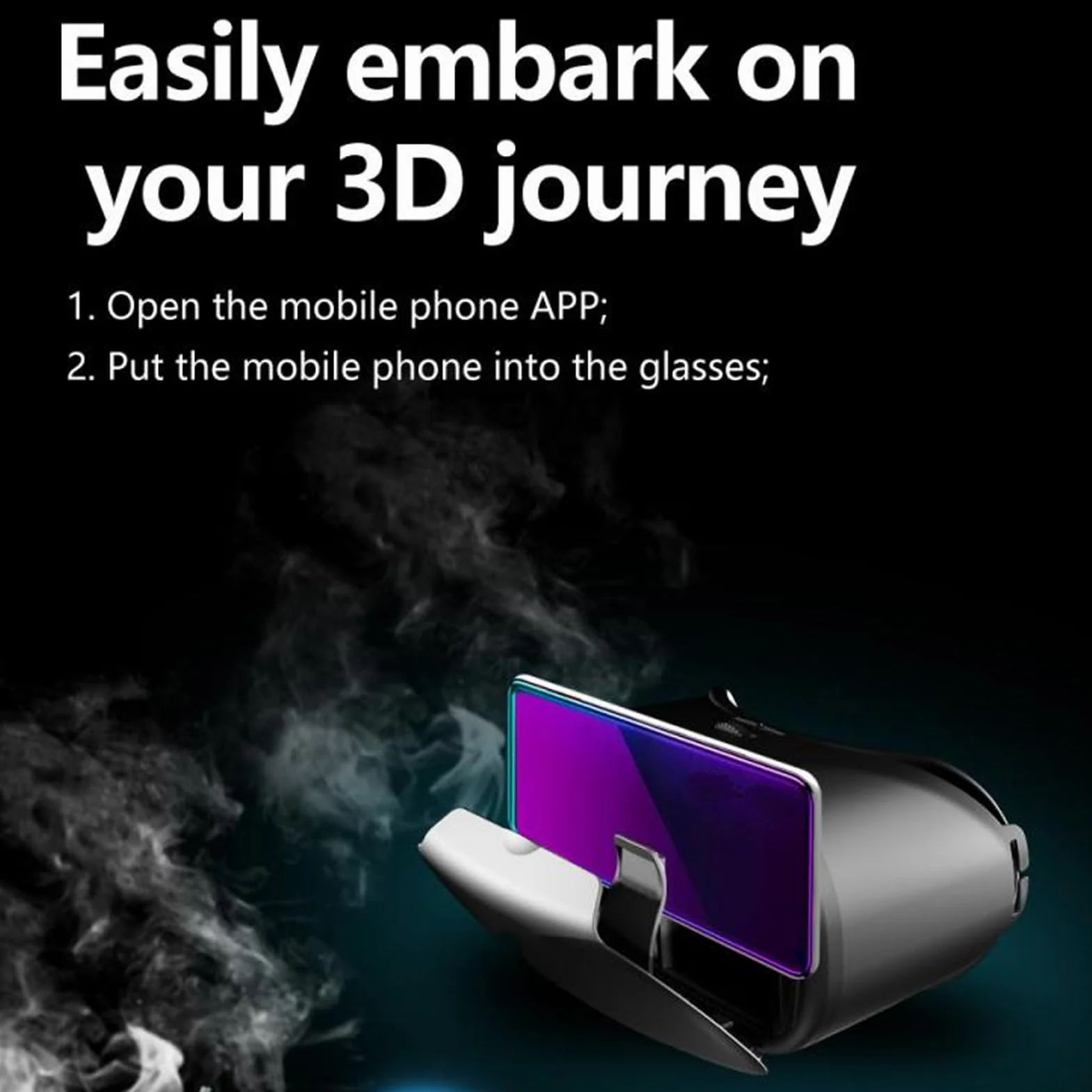Zestaw Słuchawkowy 3D VR do Telefonów z IOS i Android,Soczewki HD z ochroną Oczu Okulary do Wirtualnej Rzeczywistości,Gogle do Rzeczywistości Wirtualnej do Telefonów 5–7