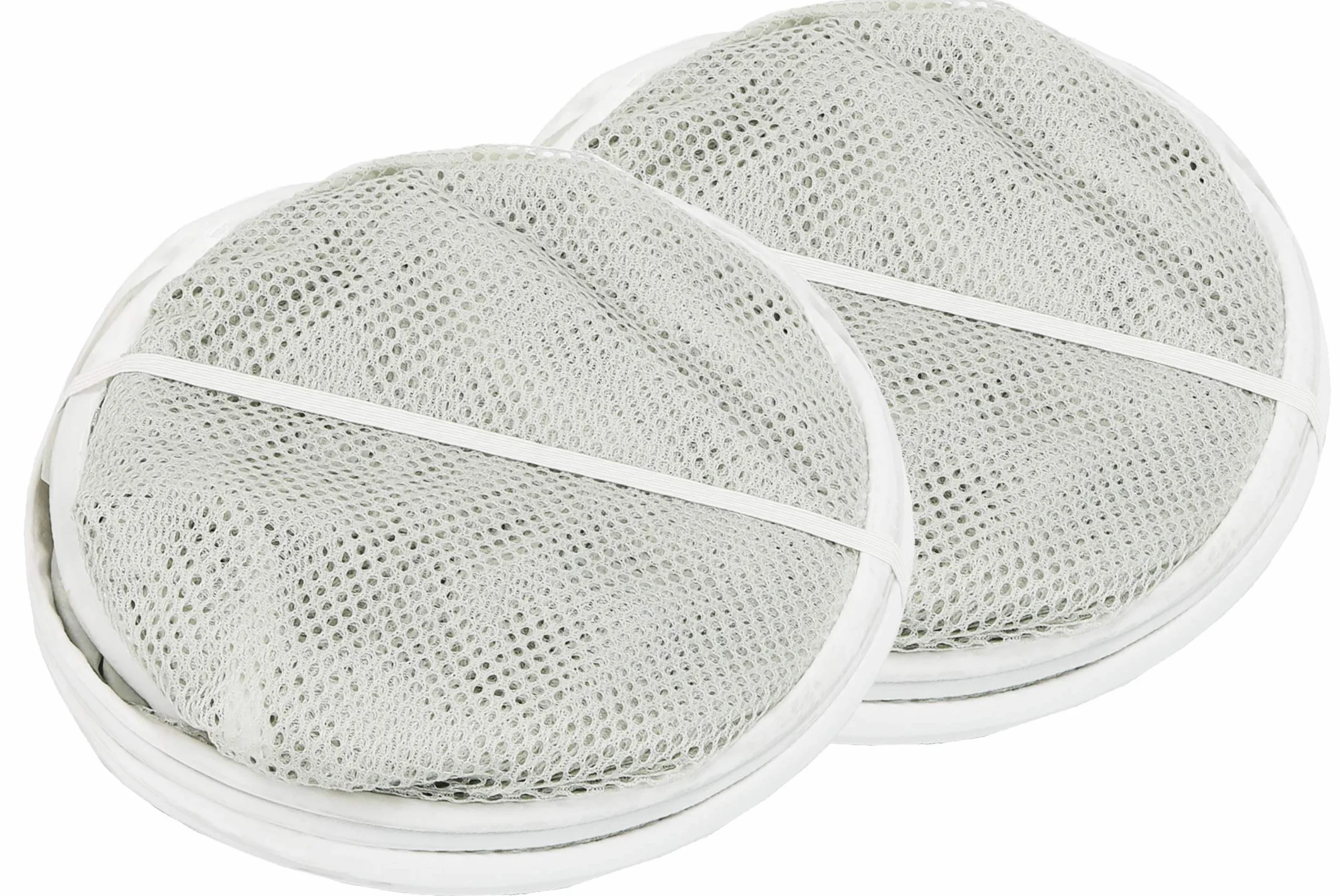 Simple Houseware Mesh Pop-Up Laundry Hamper Basket With Side Pocket, Gray - 2 Pack