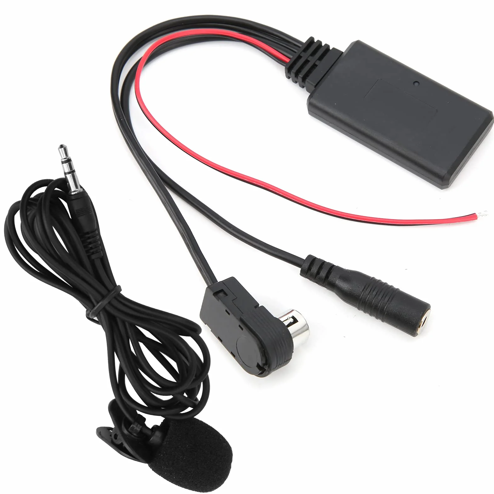 Adapter do Kabla Bluetooth 5.0 AUX Z Zestawem Głośnomówiącym Mikrofonu Kabel Audio Adapter AUX-In Adapter Samochodowy Audio Pasuje dla Alpine CDA-9857 CDA-9886 CDA-117