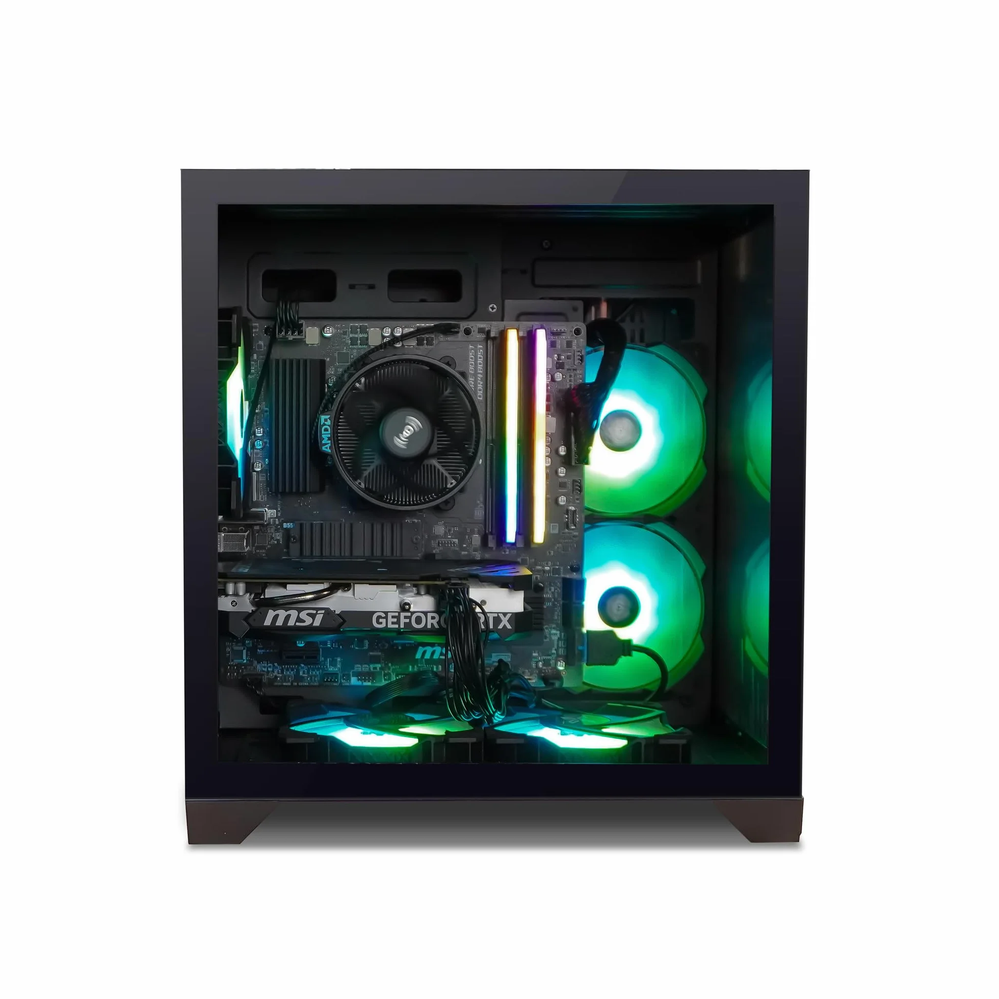 PC GAMING - Gamer PC Aqua 4060 Black - AMD - XIGMATEK Aqua M obudowa czarna - MSI B550M-PRO VDH WiFi - Corsair Vengeance SL 2X8GB DDR4 3600 - Corsair MP600 1TB PCI 4.0 - Windows 11 Pro
