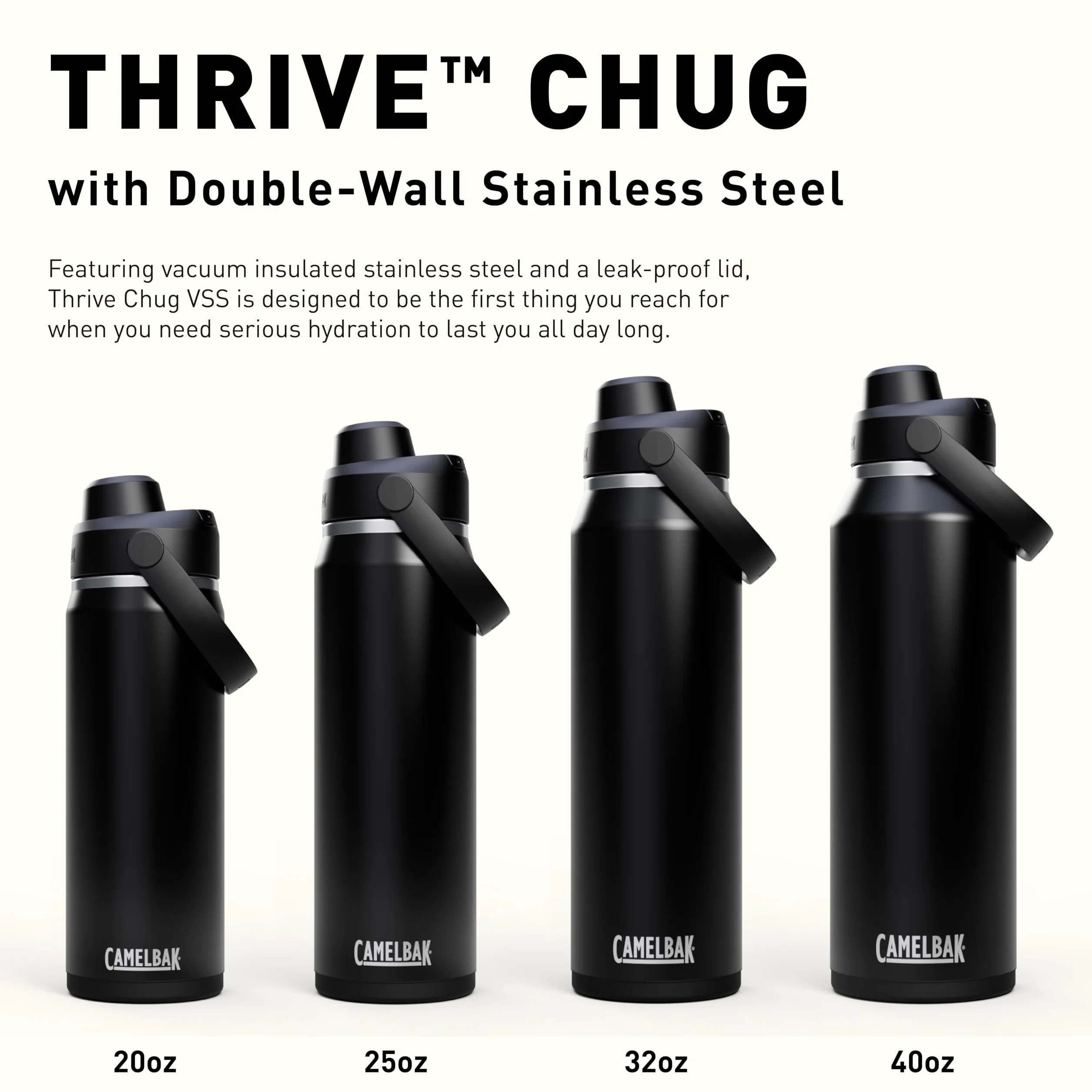 CamelBak Thrive Chug izolowana butelka na wodę ze stali nierdzewnej Sierra Red, 946 ml