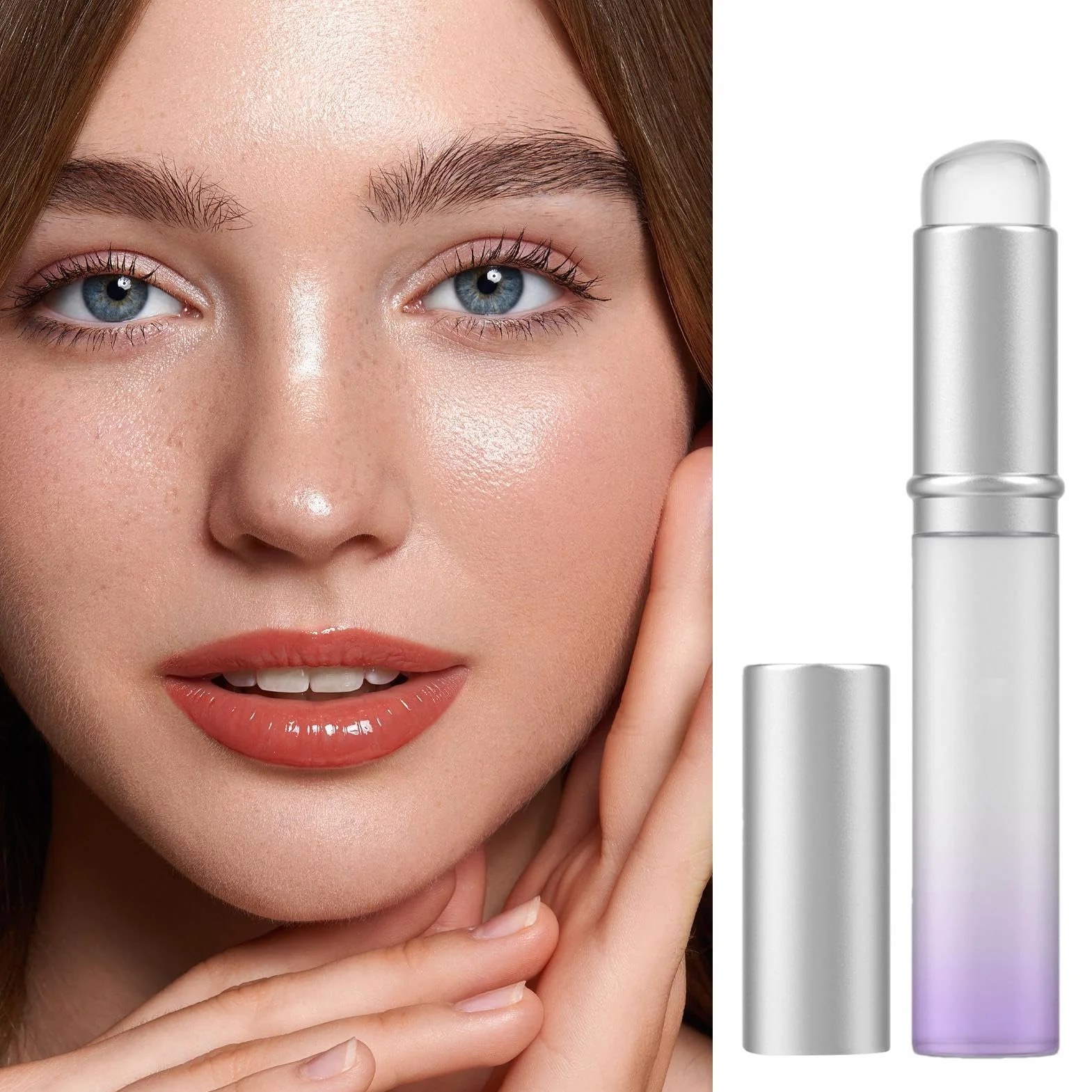 Aplikator do ust – silikonowy pędzel do ust do rozjaśniania | produkty pielęgnacyjne do balmu i peelingu, kremu, cieni do powiek, eyelinera, w podróży, w domu, na co dzień
