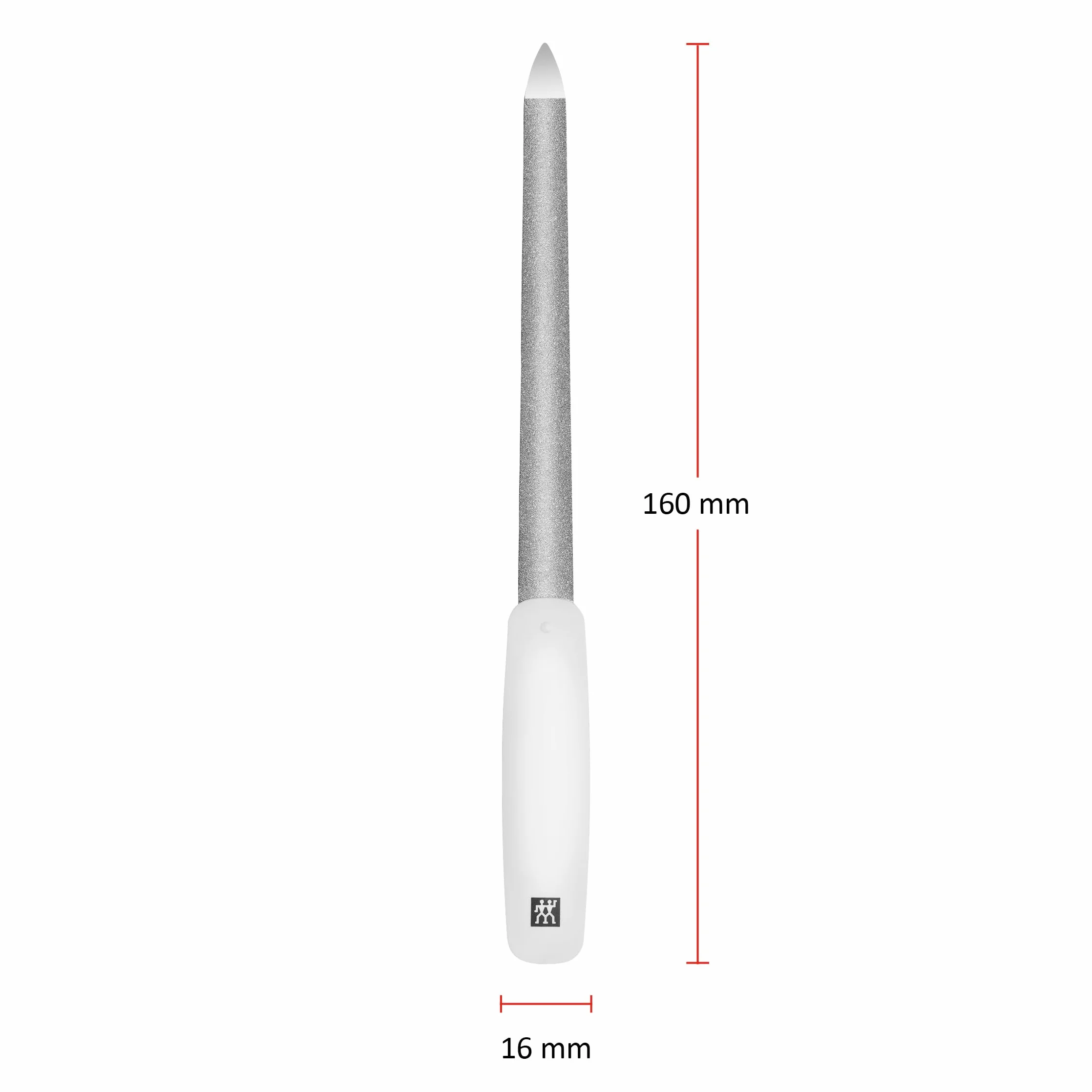 ZWILLING Pilnik do formowania (powłoka szafirowa, polerowana końcówka pilnika, ergonomiczny kształt, gruboziarnista i drobnoziarnista powierzchnia pilnika), biały, 160 mm