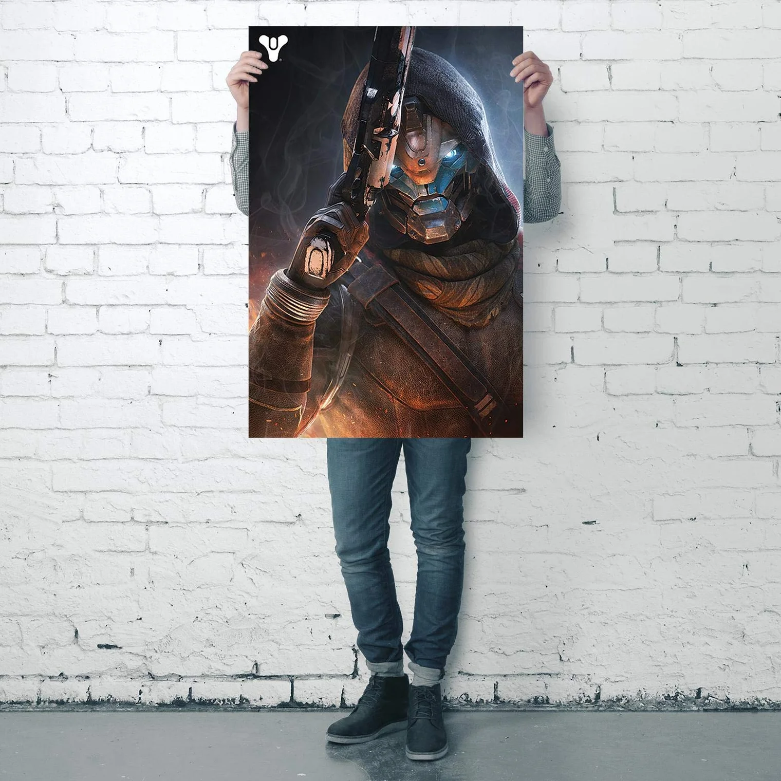 Destiny 2 plakat Cayde-6 (61 cm x 91,5 cm) + 2 przezroczyste karnisze z zawieszeniem