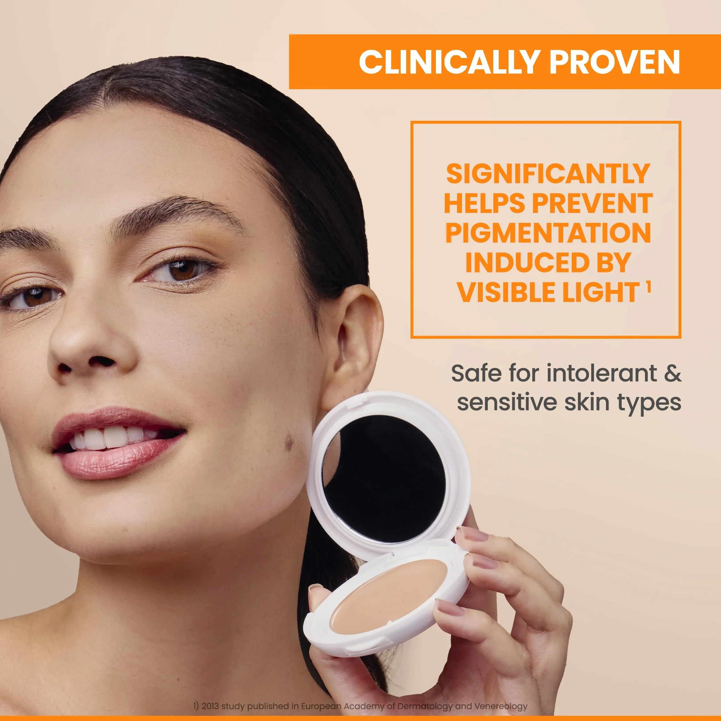 Avène Compact farba SPF50 nowa formuła w kolorze piasku, 10 g