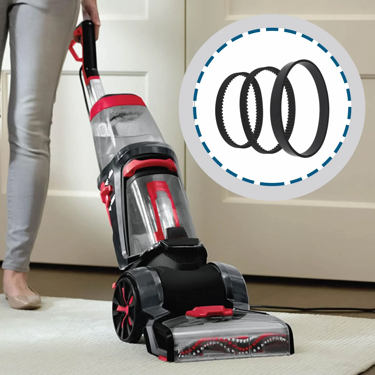 Zapasowe paski 1606418 i 1606419 i 1606428 kompatybilne z Bissell ProHeat 2X Revolution Pet Carpet Cleaner 1548 15481 15482 15483 15484 15489