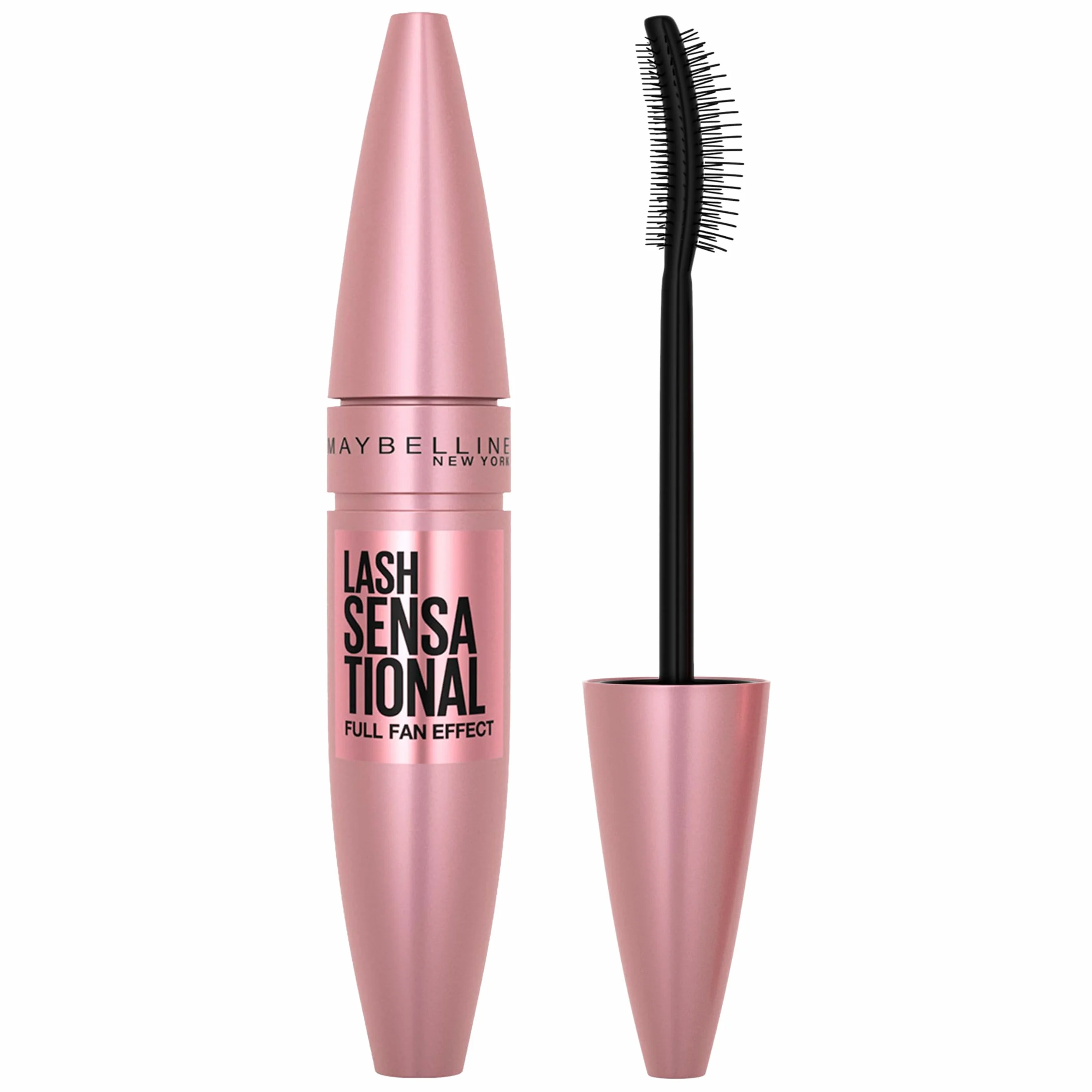 Maybelline New York Lash Sensational rozdzielający i pogrubiający tusz do rzęs, maskara nadająca objętość bez grudek i sklejania, wyrazista czerń, 01 Very Black, 9,5 ml