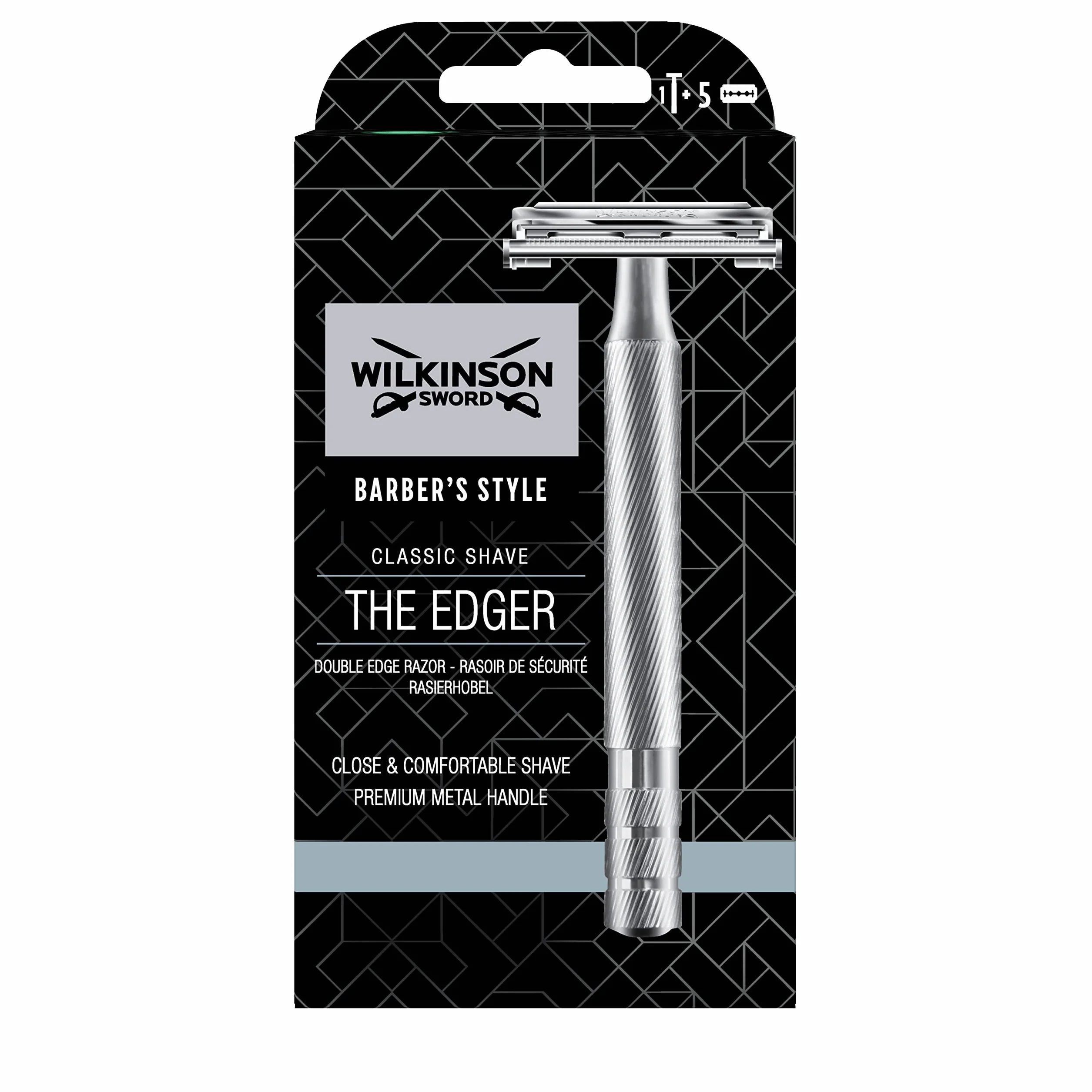 Wilkinson Sword Classic Double Edge bezpieczna golarka z 5 ostrzami