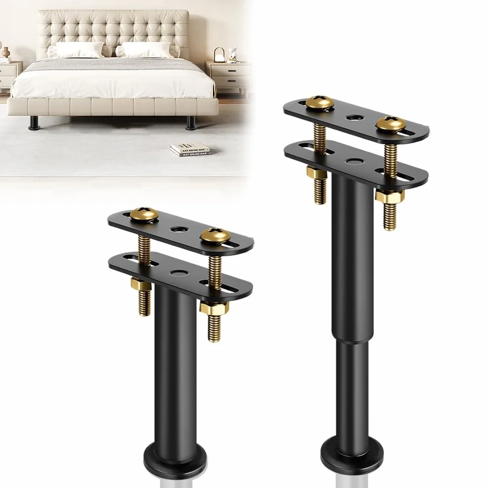 Metalowe nóżki łóżka z regulacją wysokości 18-32 cm, do 450 kg, wysuwane nogi podporowe