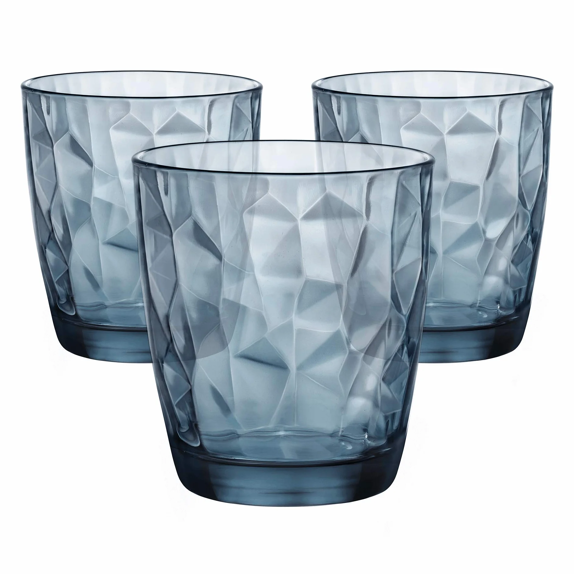 Bormioli Rocco Zestaw 3 szklanek Diamond niebieski