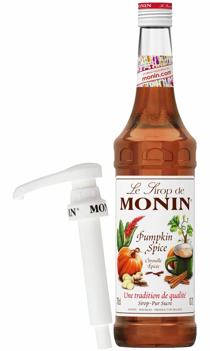 Monin Syrop Kawowy Pumpkin Spice 70 cl Zestaw z Pompką