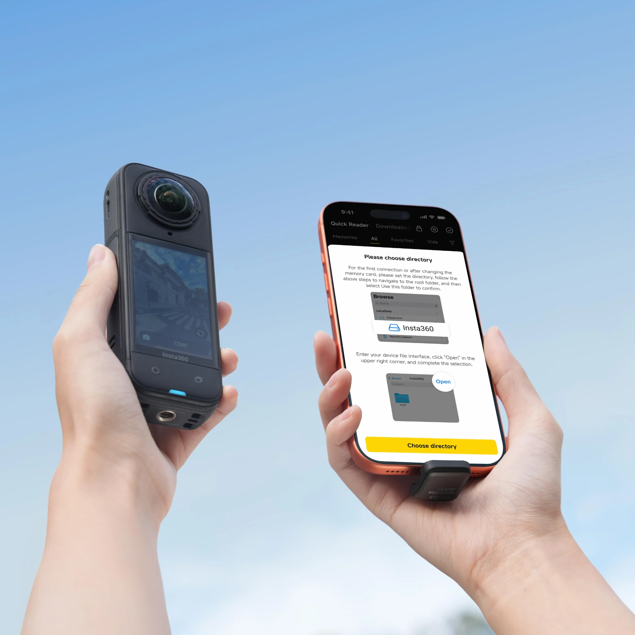 Insta360 Quick Reader przenośny dysk SSD 512 GB