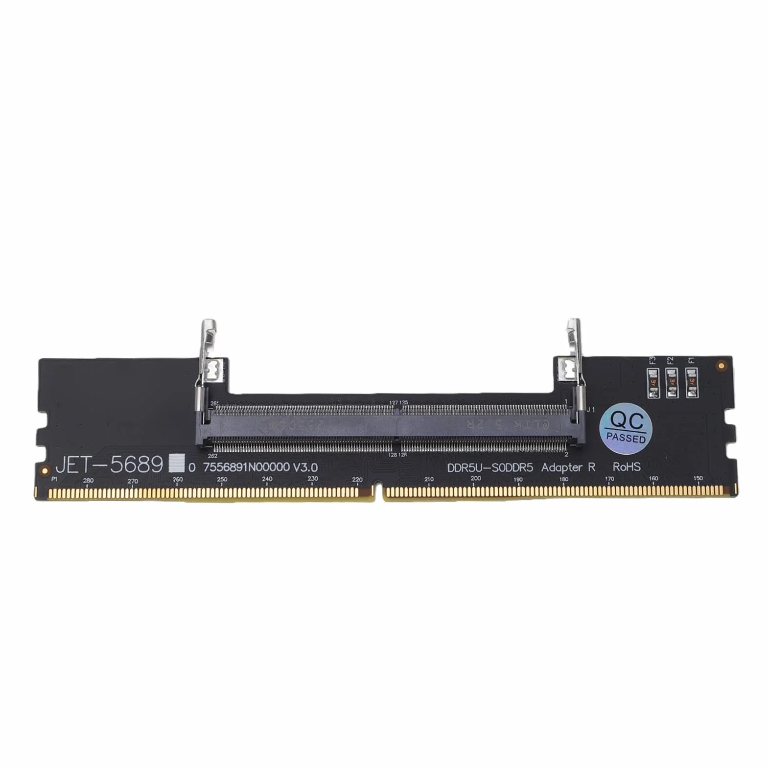 Eujgoov Karta Adaptera DDR5 U DIMM na SO DDR5 RVS, Konwerter Pamięci Laptopa na Komputer Stacjonarny do Naprawy i Konserwacji Komputera, z Bezpiecznym, Stabilnym środowiskiem Testowym