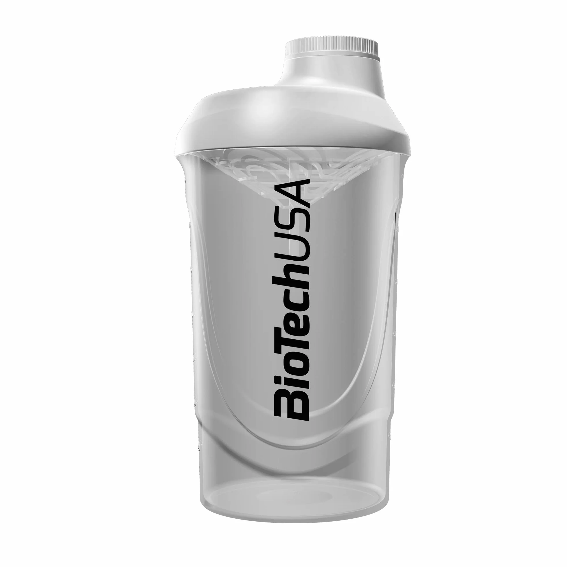 BioTechUSA Wave Shaker Shaker Bottle 600 ml Przezroczysty
