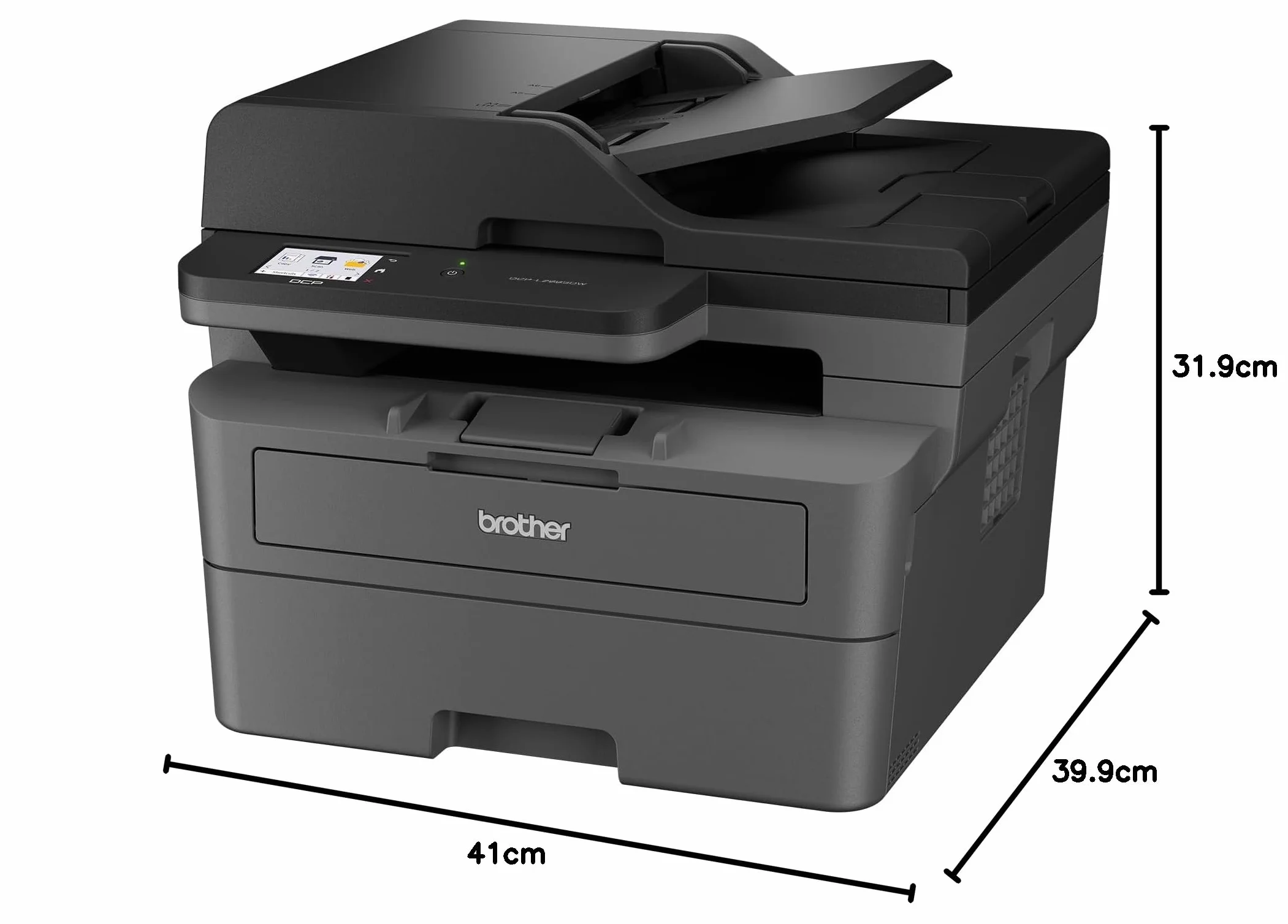 Brother DCP-L2665DW - wielofunkcyjna drukarka 3 w 1 (drukowanie/skanowanie/kopiowanie) czarno-biała - WiFi i Ethernet - automatyczna ładowarka - 50 arkuszy - 6-miesięczny bezpłatny okres próbny w