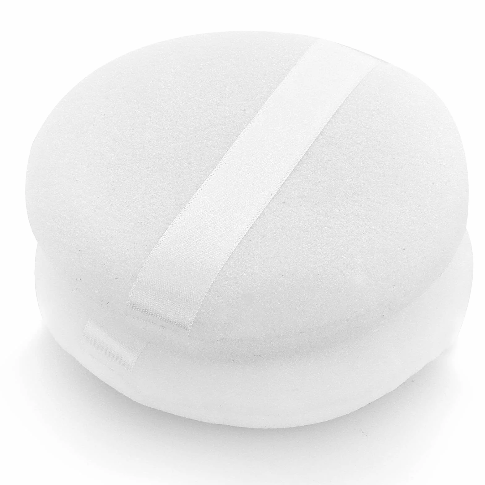 Sibba 10 cm okrągły puder do pudru, ultramiękki nadający się do prania, wielokrotnego użytku, duży welur do twarzy, ciała, pudru, luźny puder, narzędzie do makijażu na mokro i sucho