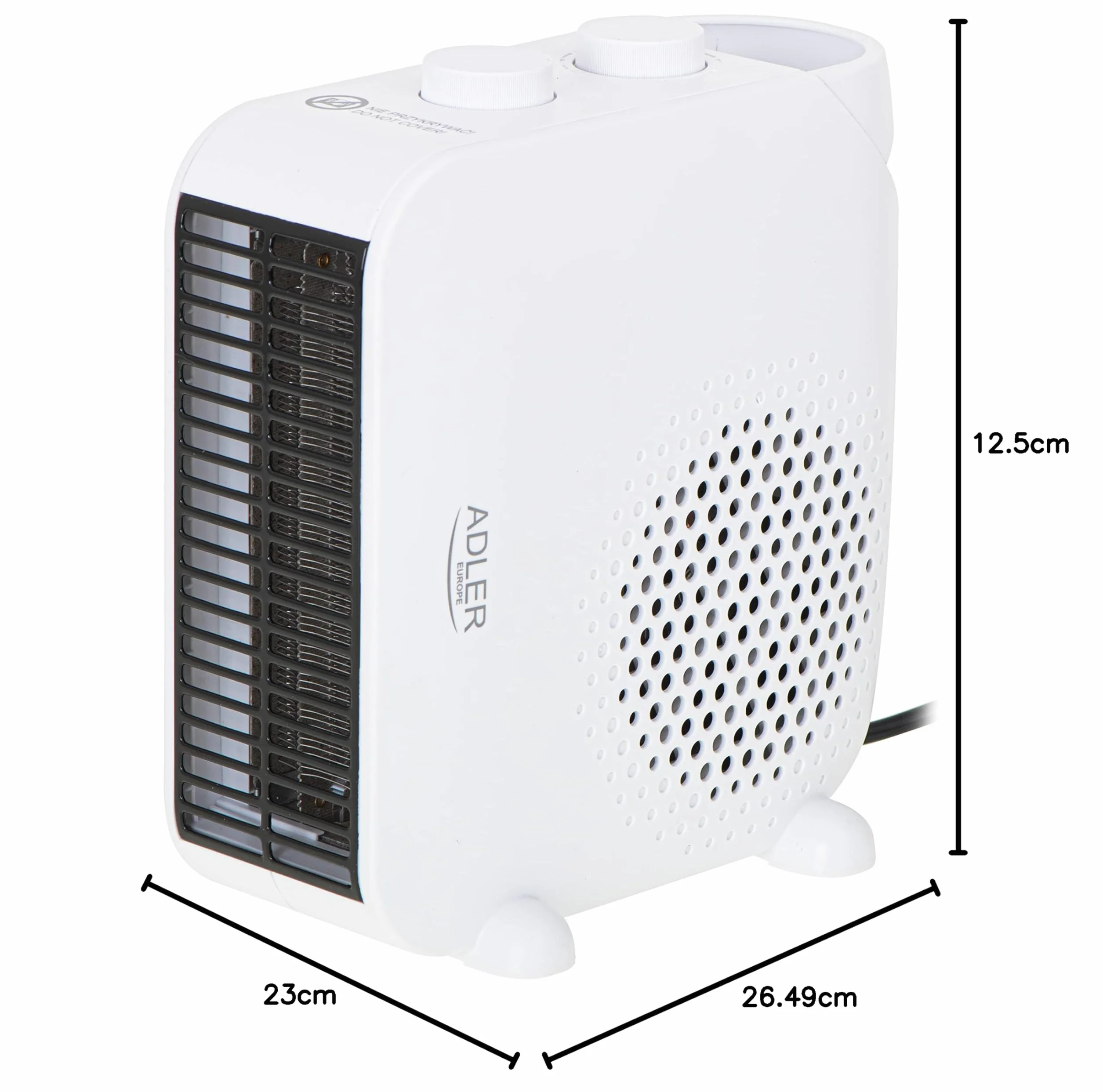 ADLER EUROPE 7725 Termowentylator biały