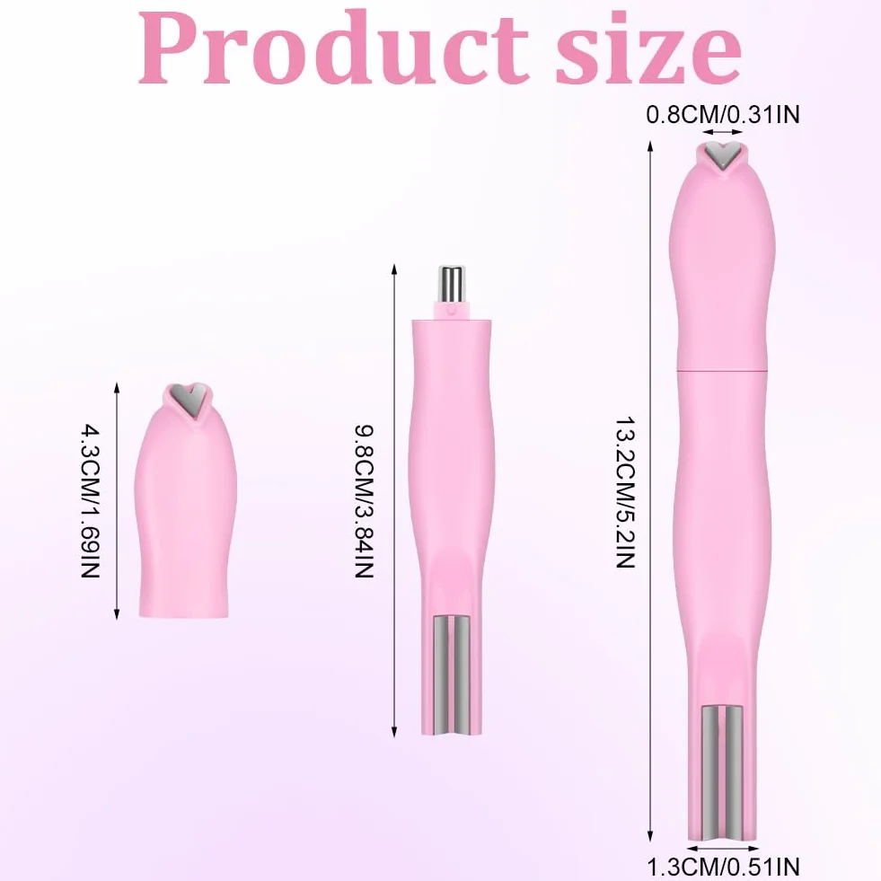 Magnesy z kocimi oczami do paznokci, 3 w 1 Cat Eye Magnet do zdobienia paznokci, magnes żelowy do paznokci, DIY Nail do tworzenia wzorów w kształcie serca, francuski, różowy