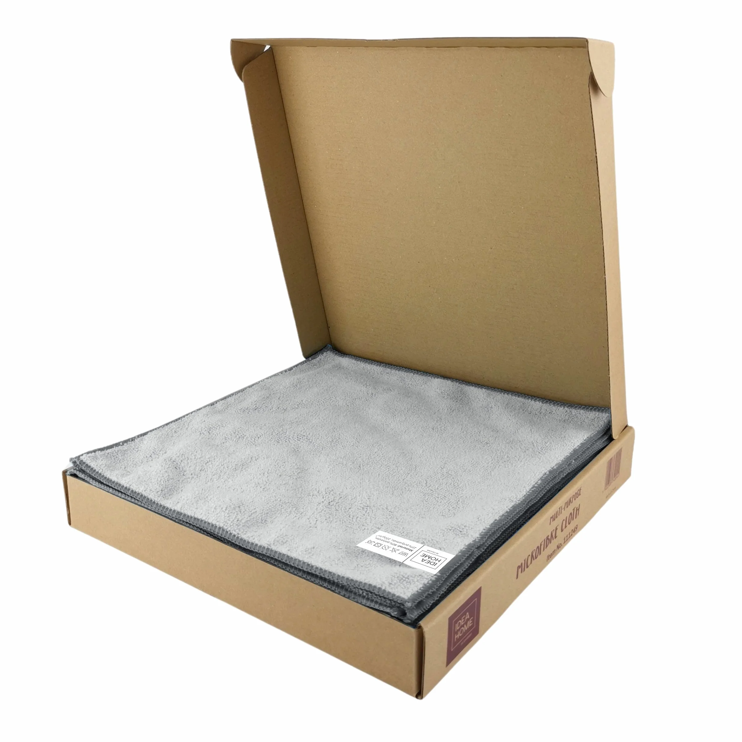 Ściereczka z mikrofibry 30 x 30 cm 24 szt. IDEA HOME szara