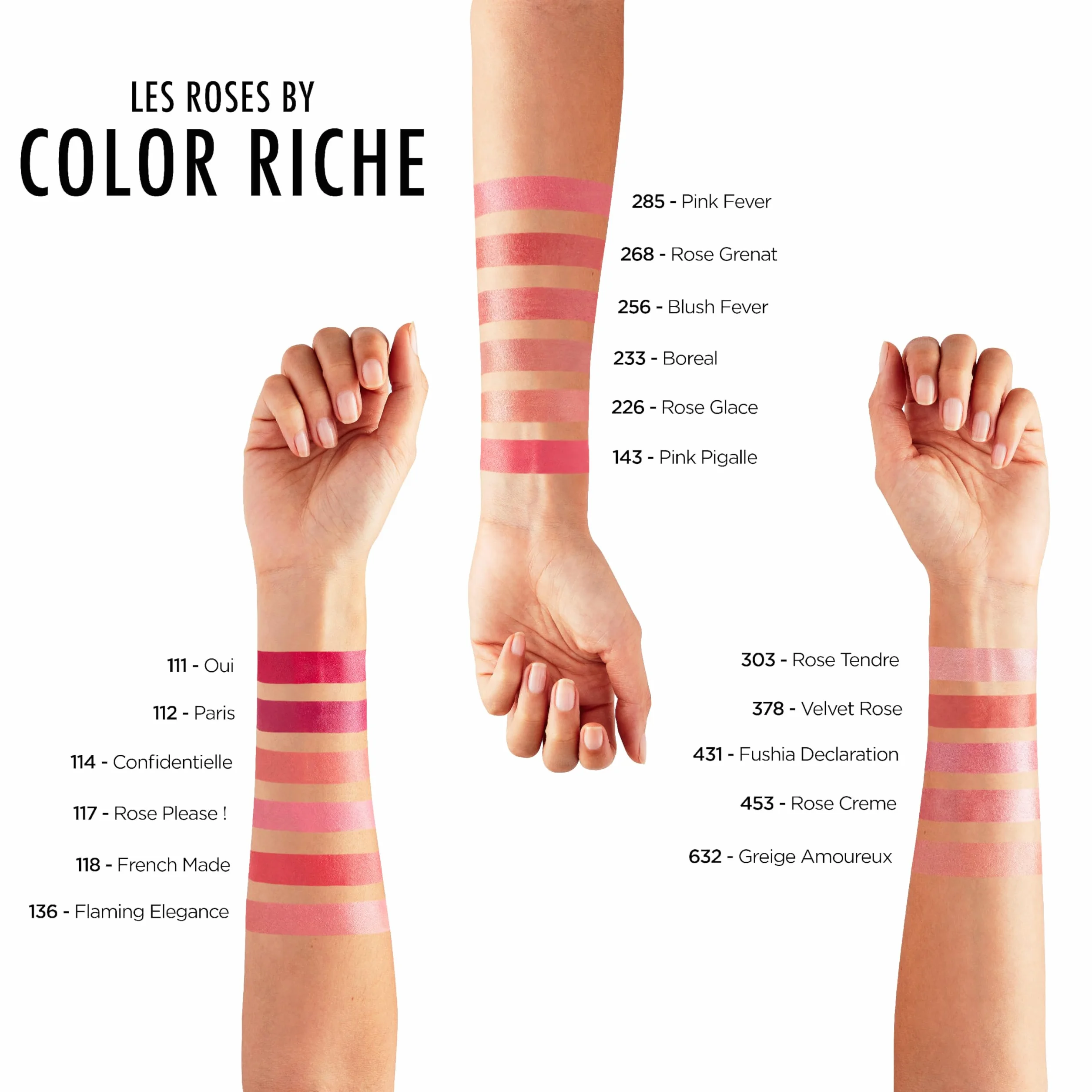 L'Oréal Paris Color Riche Satine Szminka, pomadka do ust, nawilżone, gładkie i idealnie aksamitne usta, 226 Rose Glace, 4,8 g