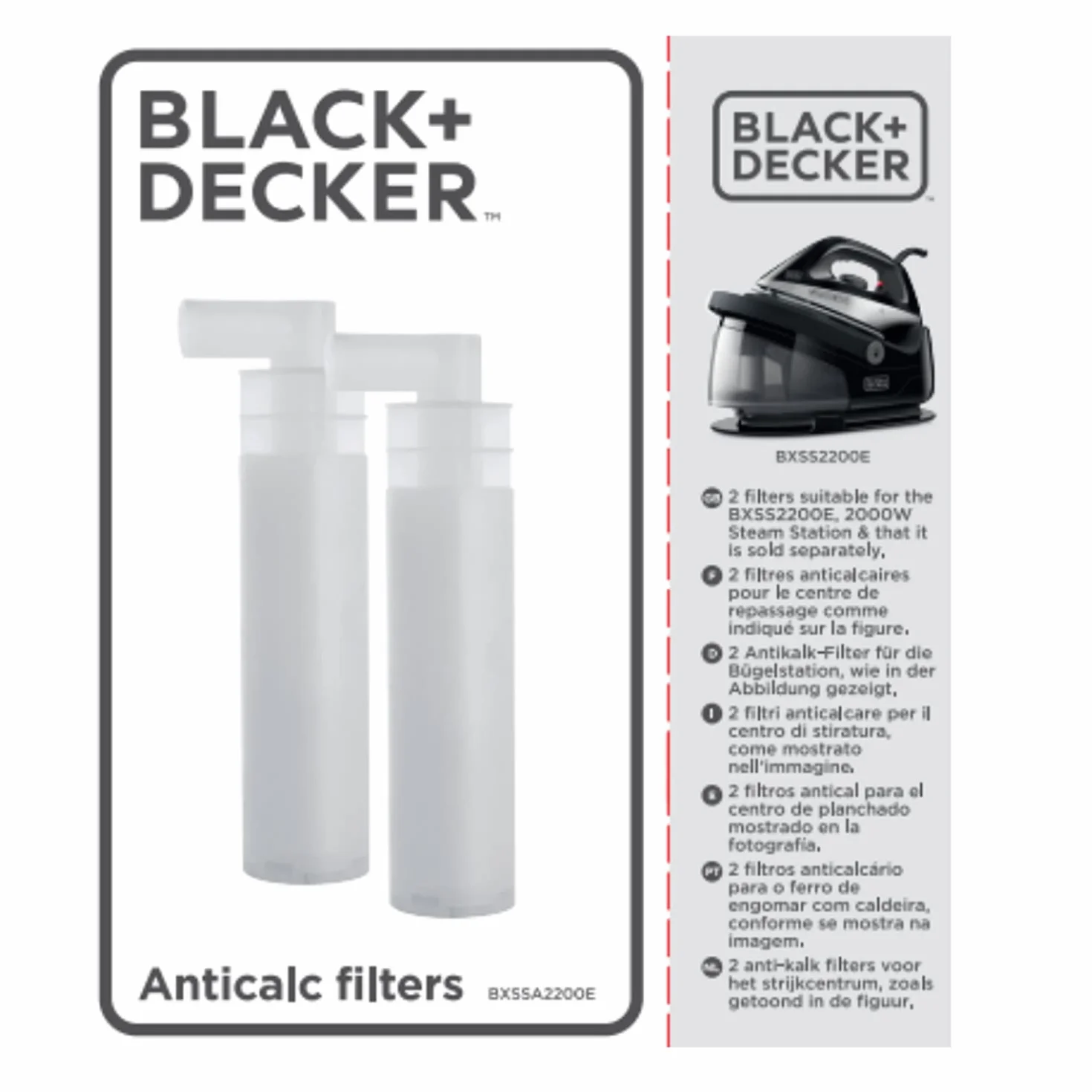 BLACK+DECKER BXSSA2200E filtr wapienny biały