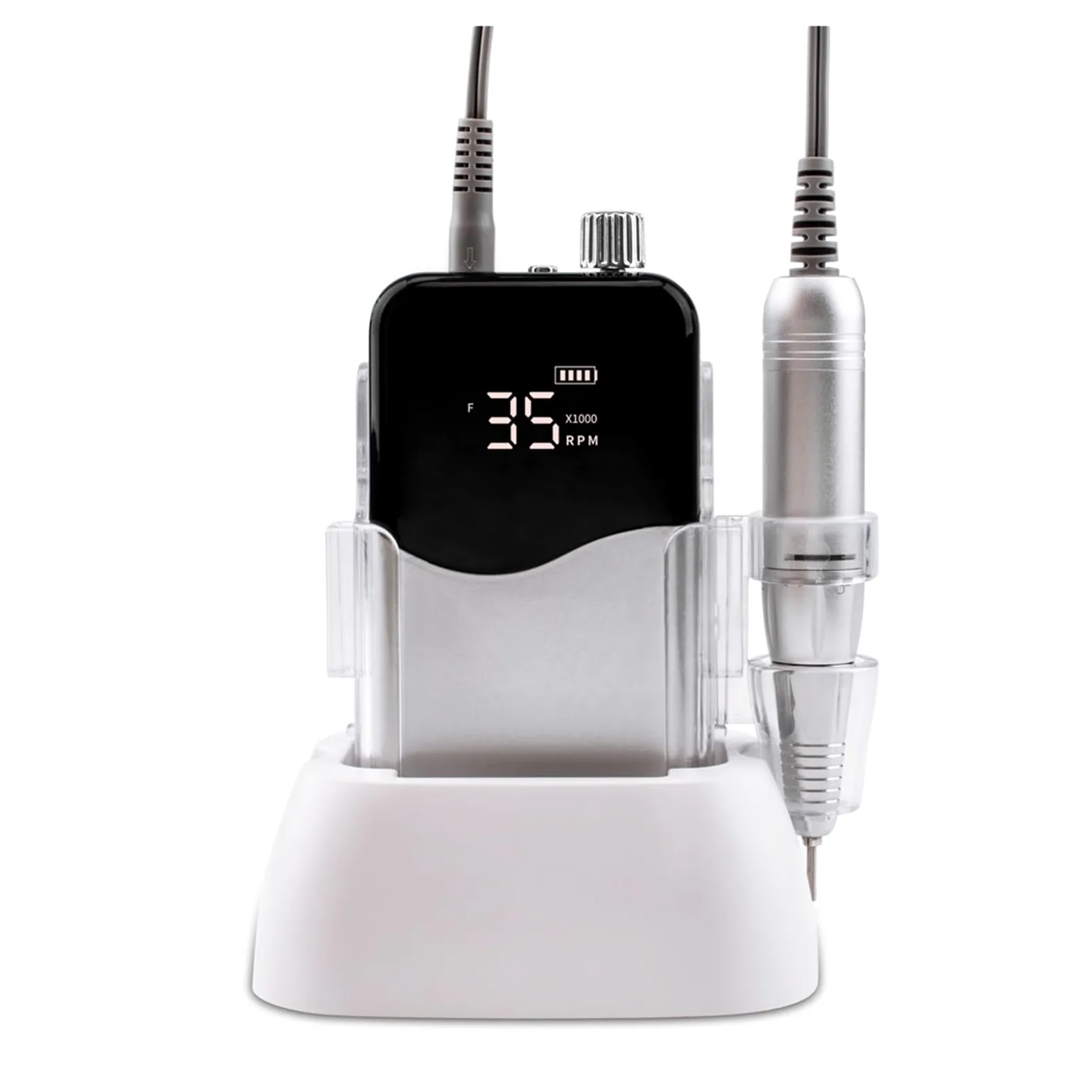 Obcinacz do paznokci, Wave Desktop Cordless Base Elektryczna Wiertarka Do Paznokci 35000rpm Zestaw Wierteł Do Manicure Pedicure Akumulator Bezprzewodowy(Mermaid)