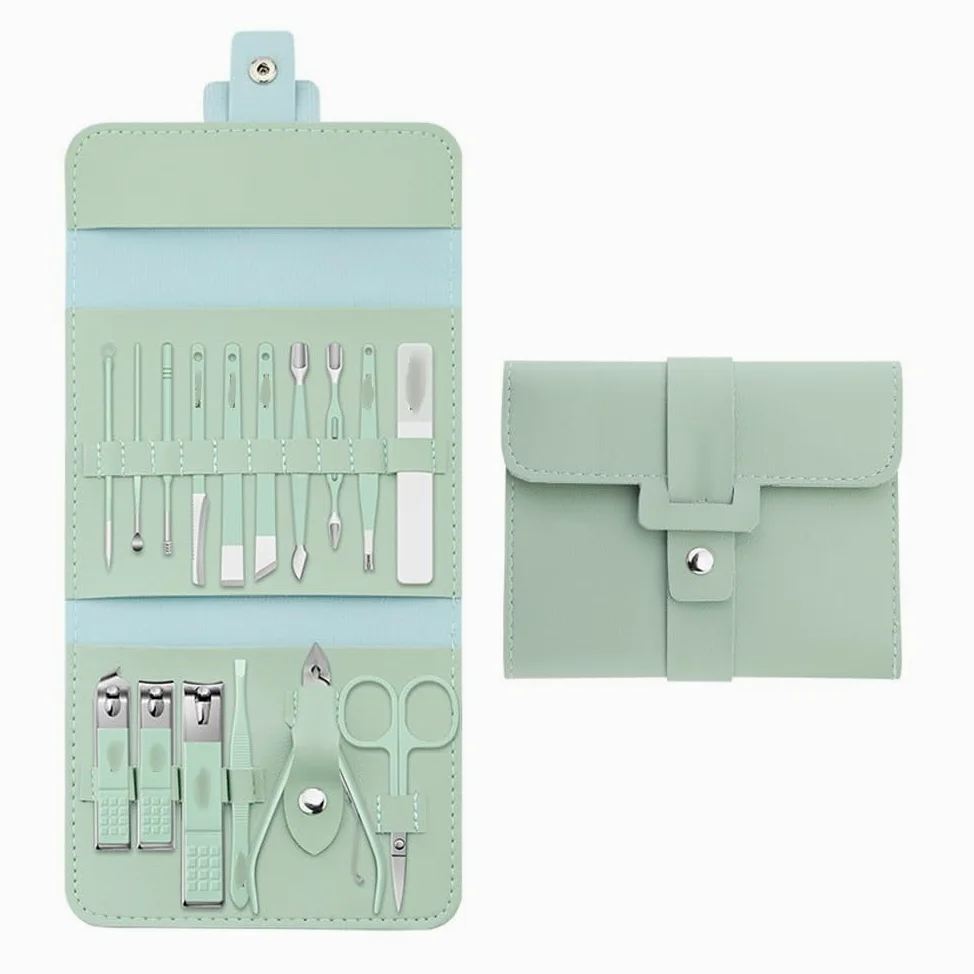 Zestaw do obcinania paznokci 16 Pcs Household Color Nail Clippers Set, Stainless Steel Manicure Kit, Travel Portable Manicure Set,Nail Tech Must Haves Manicure Set nożyczki do paznokci dla mężczyzn i