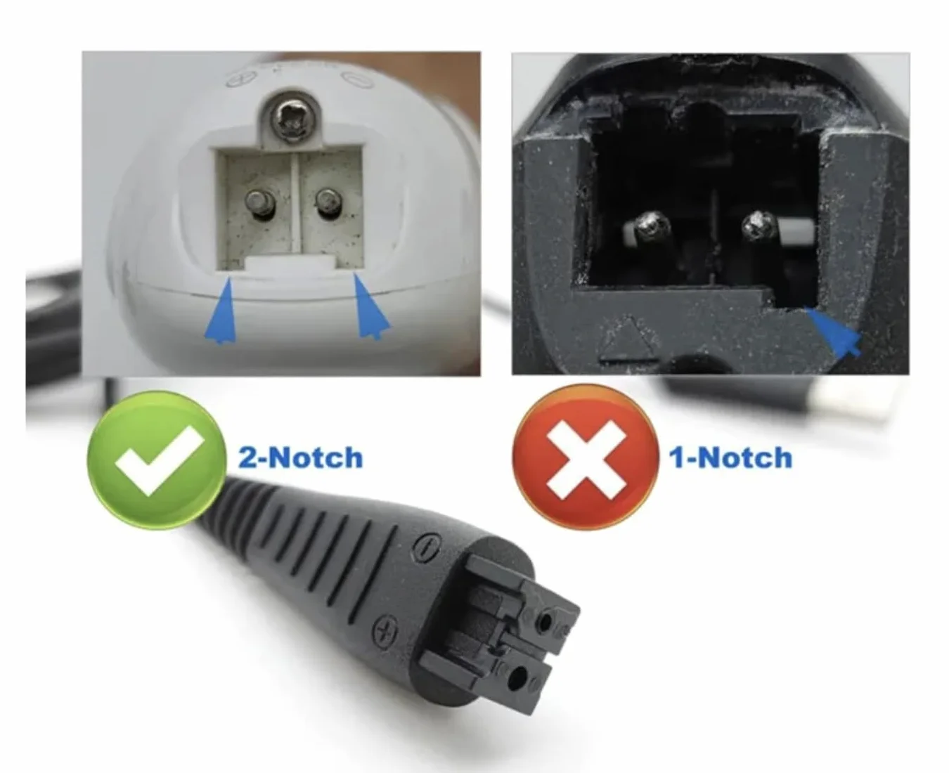 Wymienny kabel ładujący USB 4.8 W RE7-87/RE7-59 do golarki elektrycznej Panasonic ES-RT30 ES-RT40 ES-GA20 ES2065 ES2067 ES-ST29 ES-ERT3