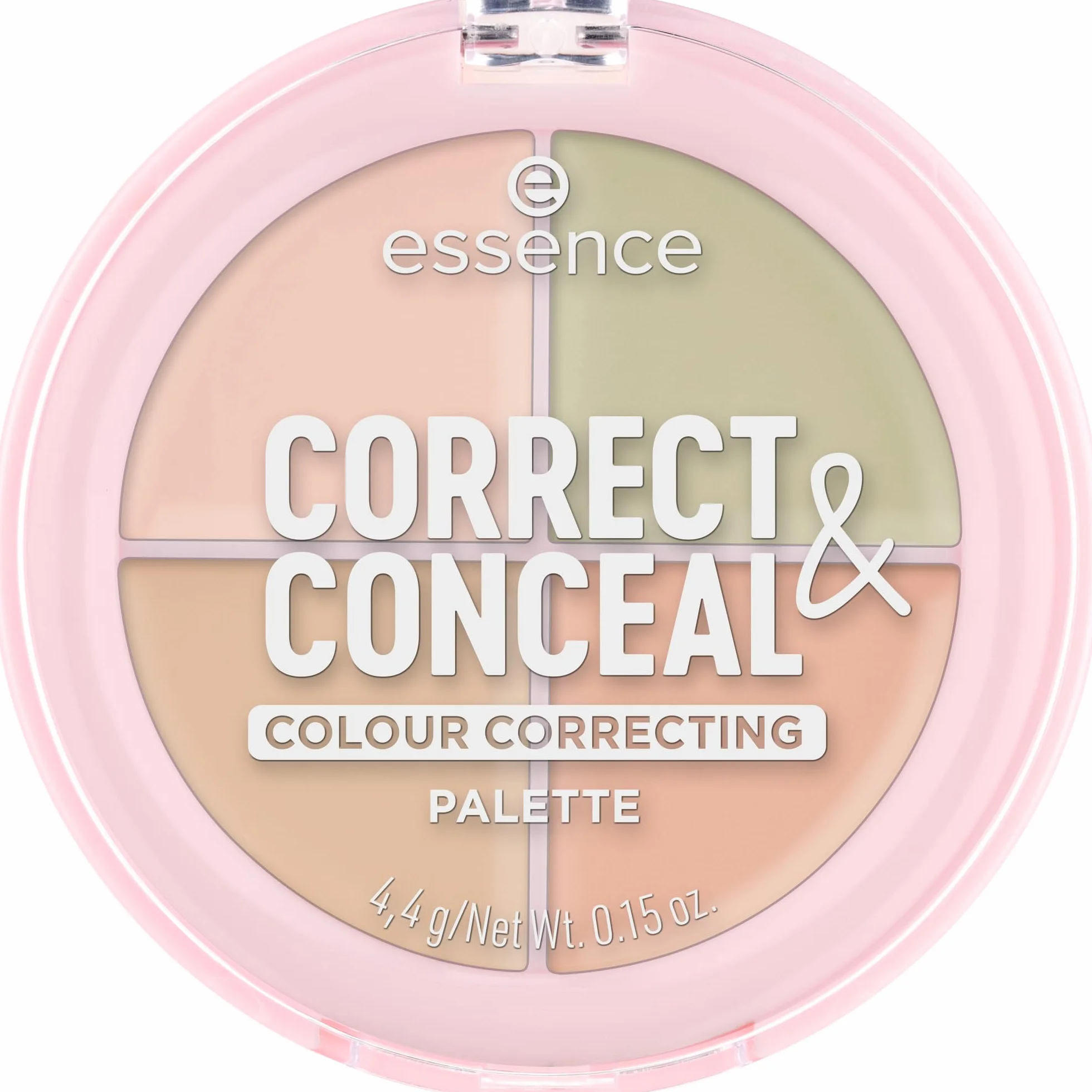 essence Paleta korektorów CORRECT & CONCEAL, konturowanie, korekcja kolorów, natychmiastowy wynik, naturalny (4.4g)