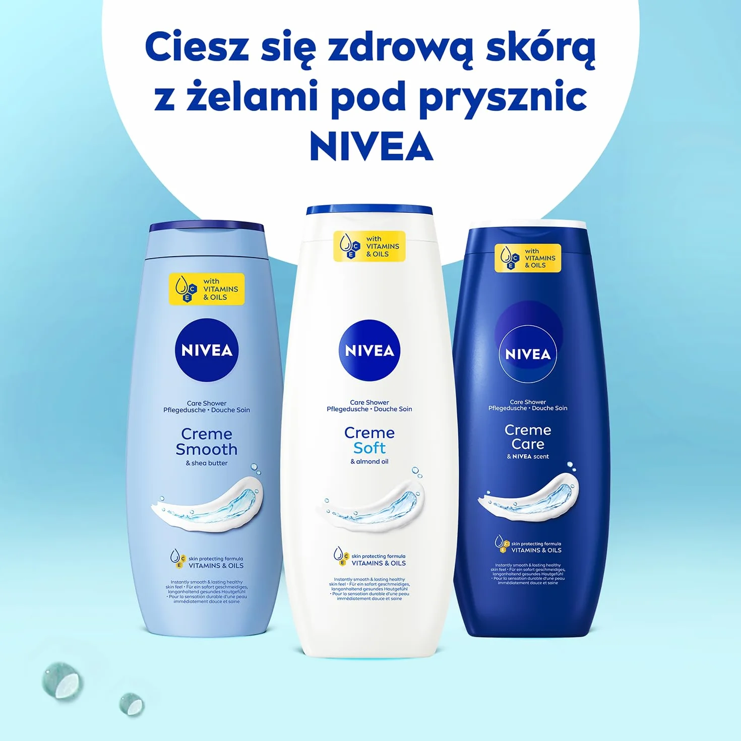 NIVEA Creme Soft Kremowy żel pod prysznic z olejkiem migdałowym 500 ml