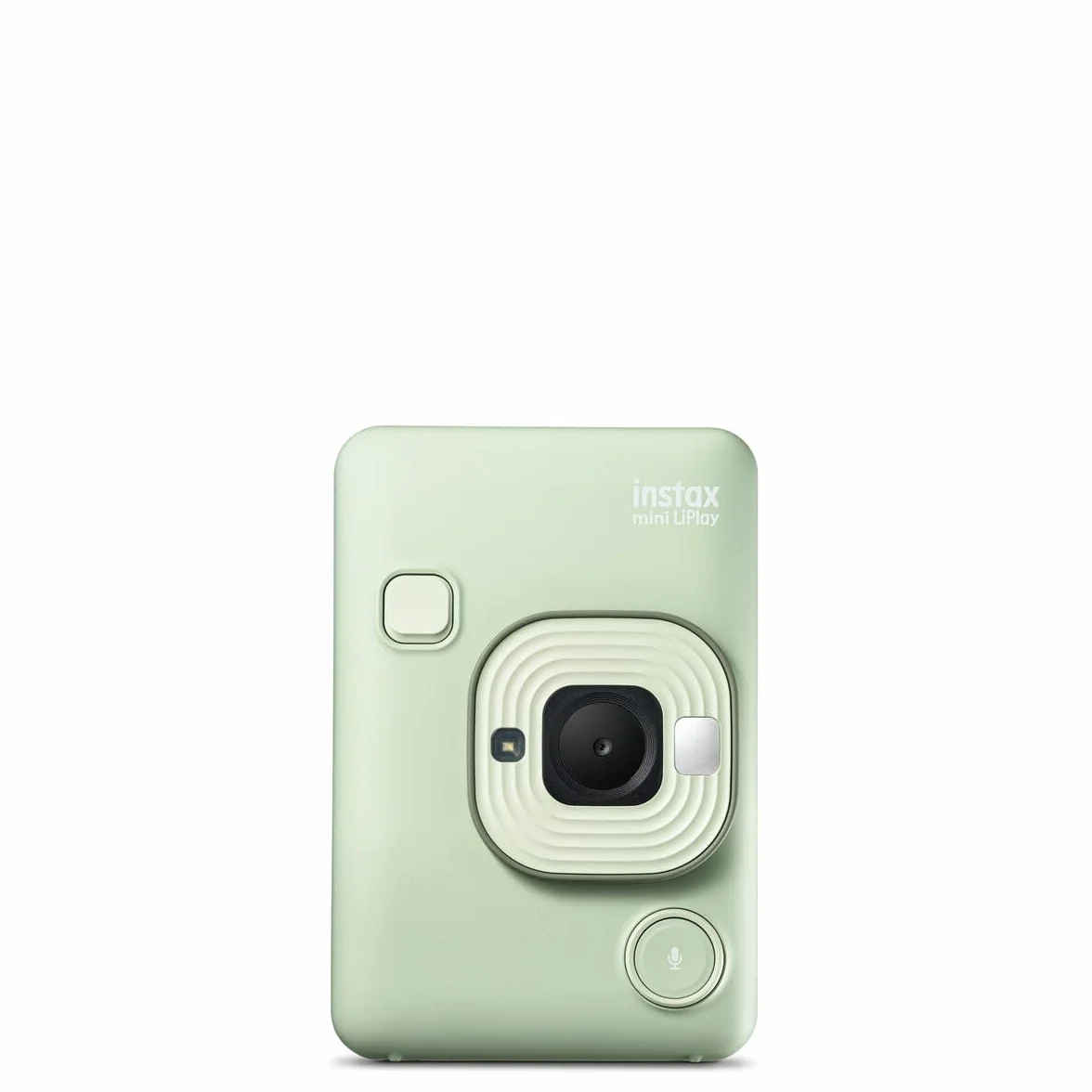 INSTAX mini LiPlay hybrydowy aparat natychmiastowy z tylnym wyświetlaczem LCD o przekątnej 2,7 cala, gniazdem kart Micro SD, ładowaniem przez USB-C, kolor Matcha Green, film sprzedawany osobno