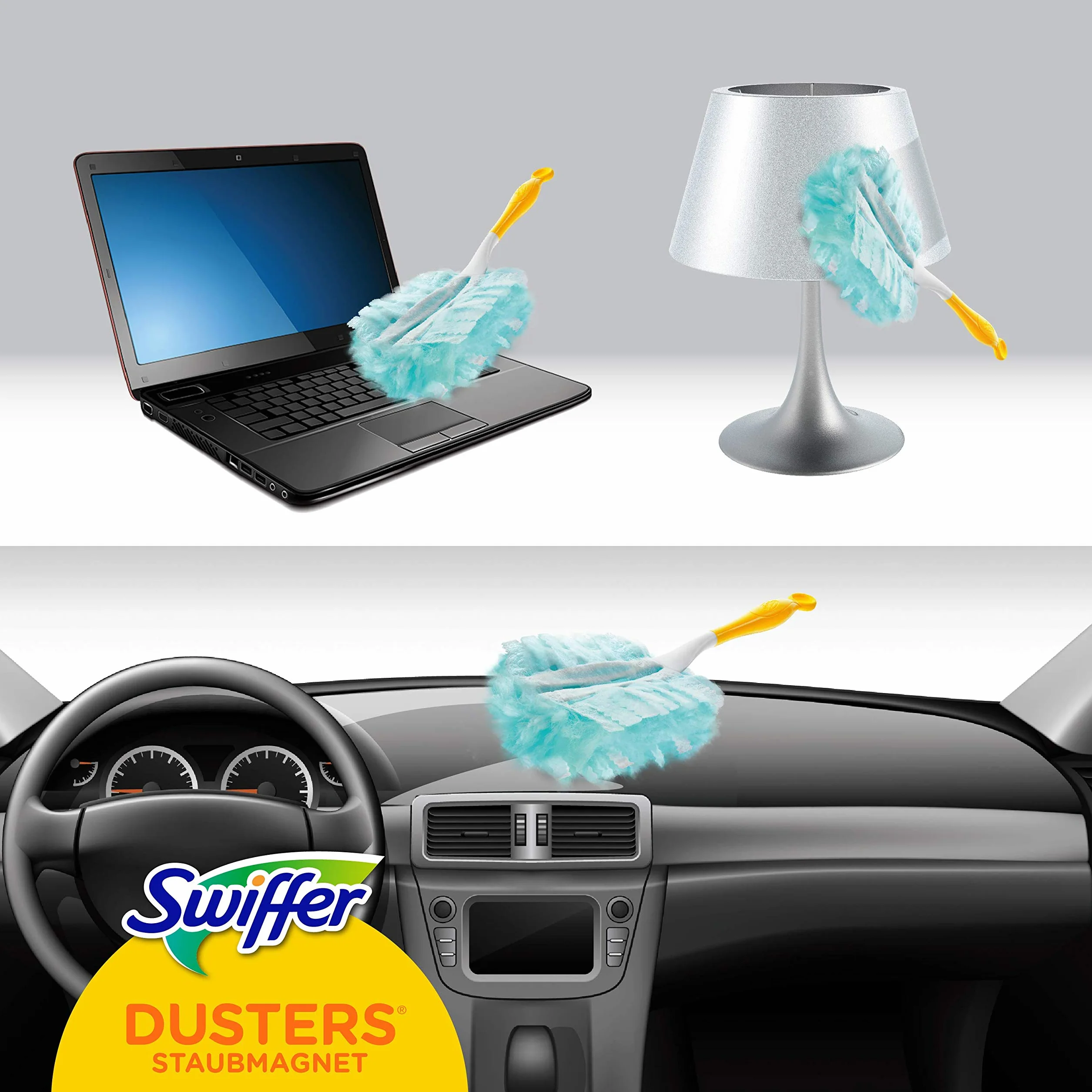 Swiffer Duster Miotełka do Ścierania Kurzu z Uchwytem, 7 Wkładów