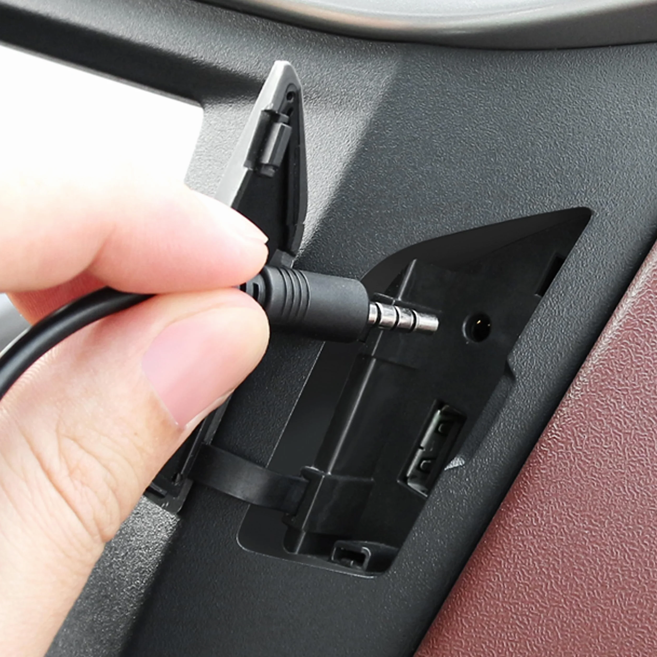 Retoo Kabel adaptera USB OTG Jack 3,5 mm, gniazdo AUX na USB A, radio samochodowe, złącze muzyczne do samochodów stereo, Auto GPS, CD, konwerter OTG, adapter 3,5 mm, E395, czarny
