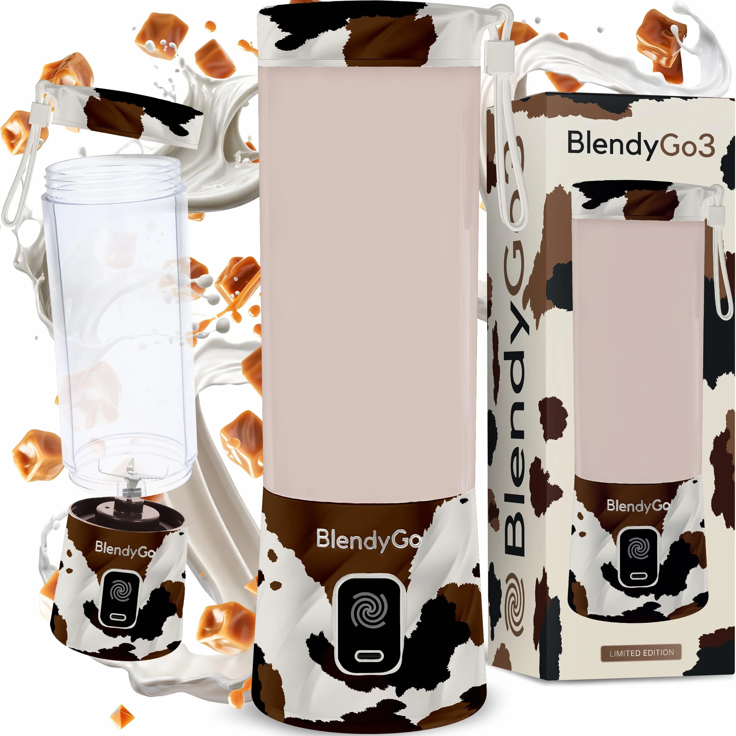 BlendyGo Blender bezprzewodowy 3 przenośny mini blender do smoothie USB 550 ml PulseMotion BlendPro