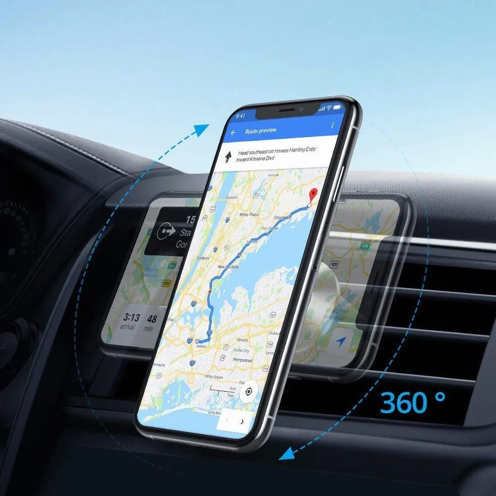 Wozinsky Holder uchwyt samochodowy magnetyczny uchwyt na telefon komórkowy auto kratka wentylacyjna samochód (WMH-04)