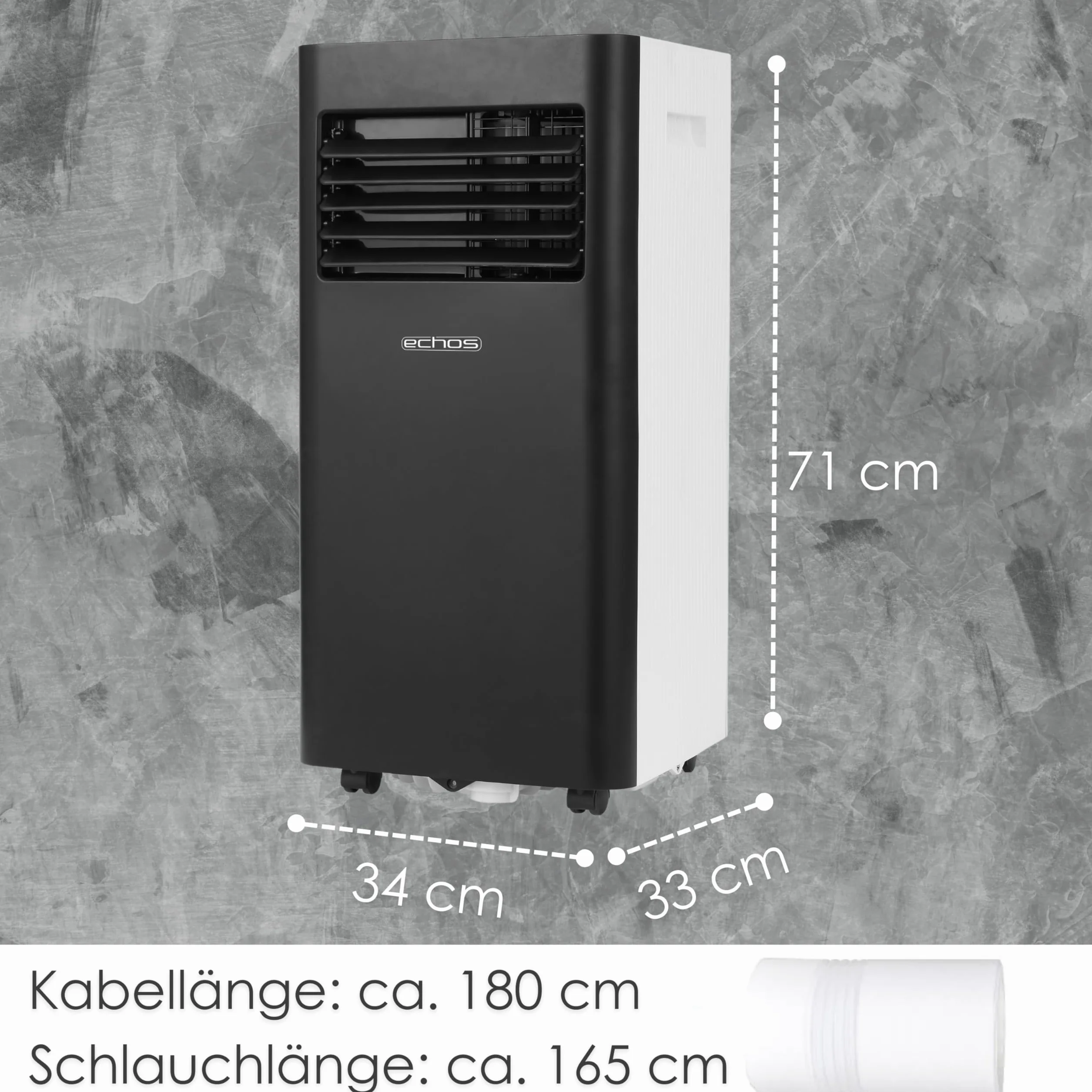 Klimatyzator przenośny 3 w 1 9000 BTU WIFI z pilotem 24h timer