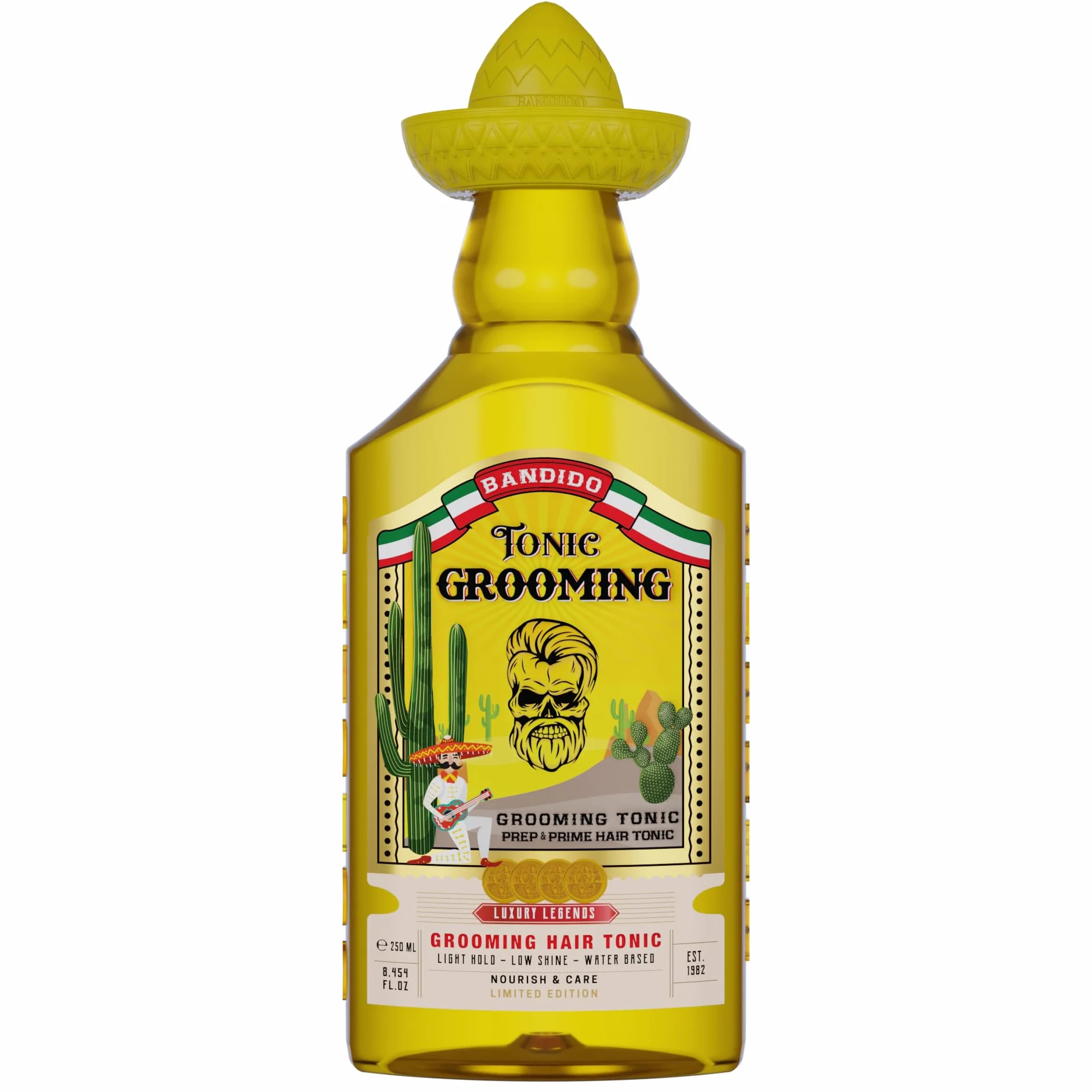 Bandido Grooming Tonic Spray For Men 250 ml – płyn do włosów dla mężczyzn – przeciwłupieżowy tonik do włosów – redukcja wypadania włosów – wspomaga wzrost włosów – męski zapach