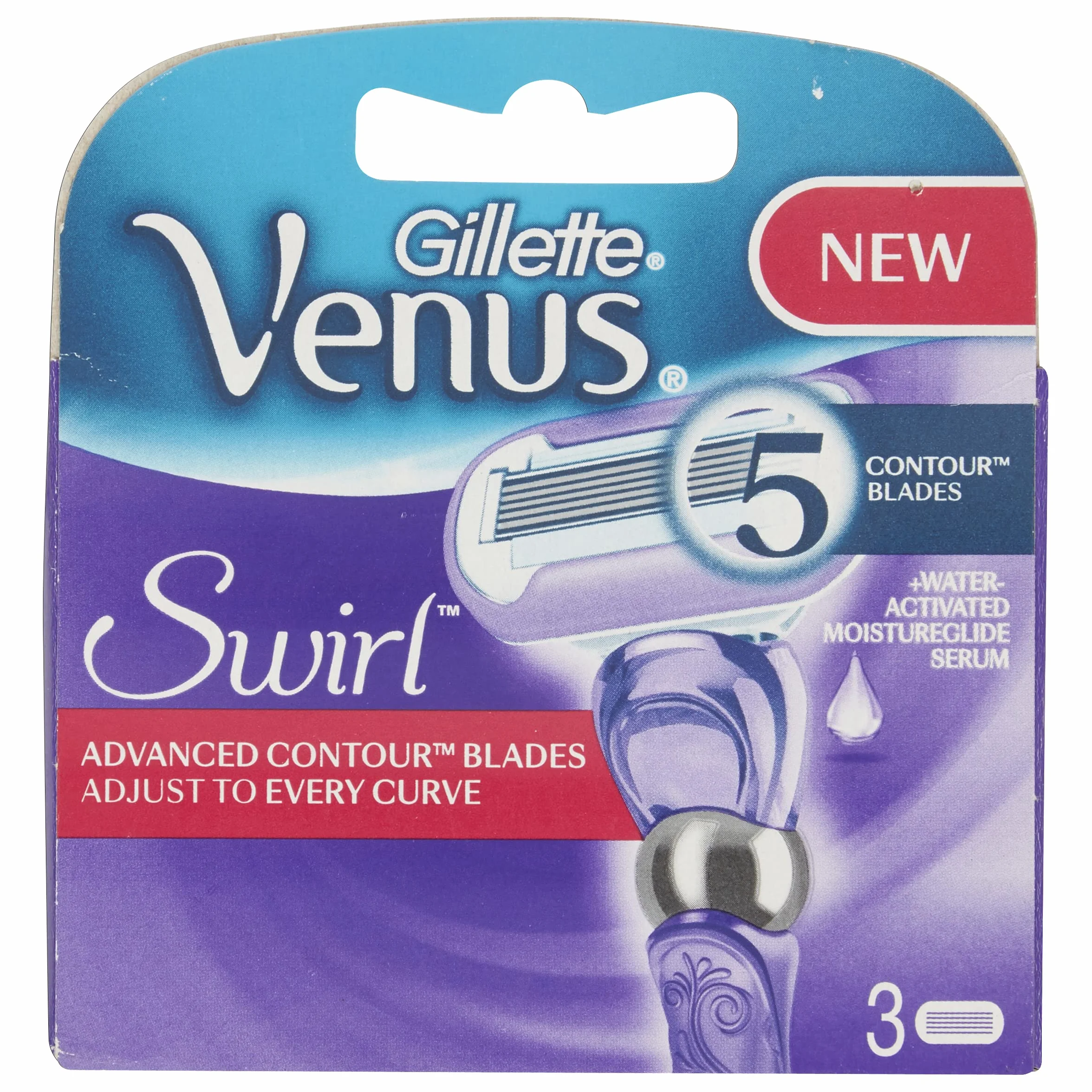 Gillette - 3 żyletki Venus Deluxe Smooth Swirl - 1 sztuka