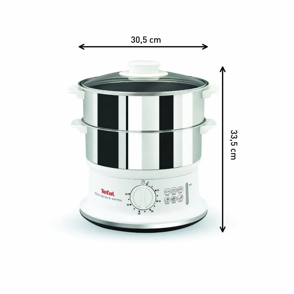 TEFAL VC1451 Parowar 6 L 900 W z timerem i wskaźnikiem wody