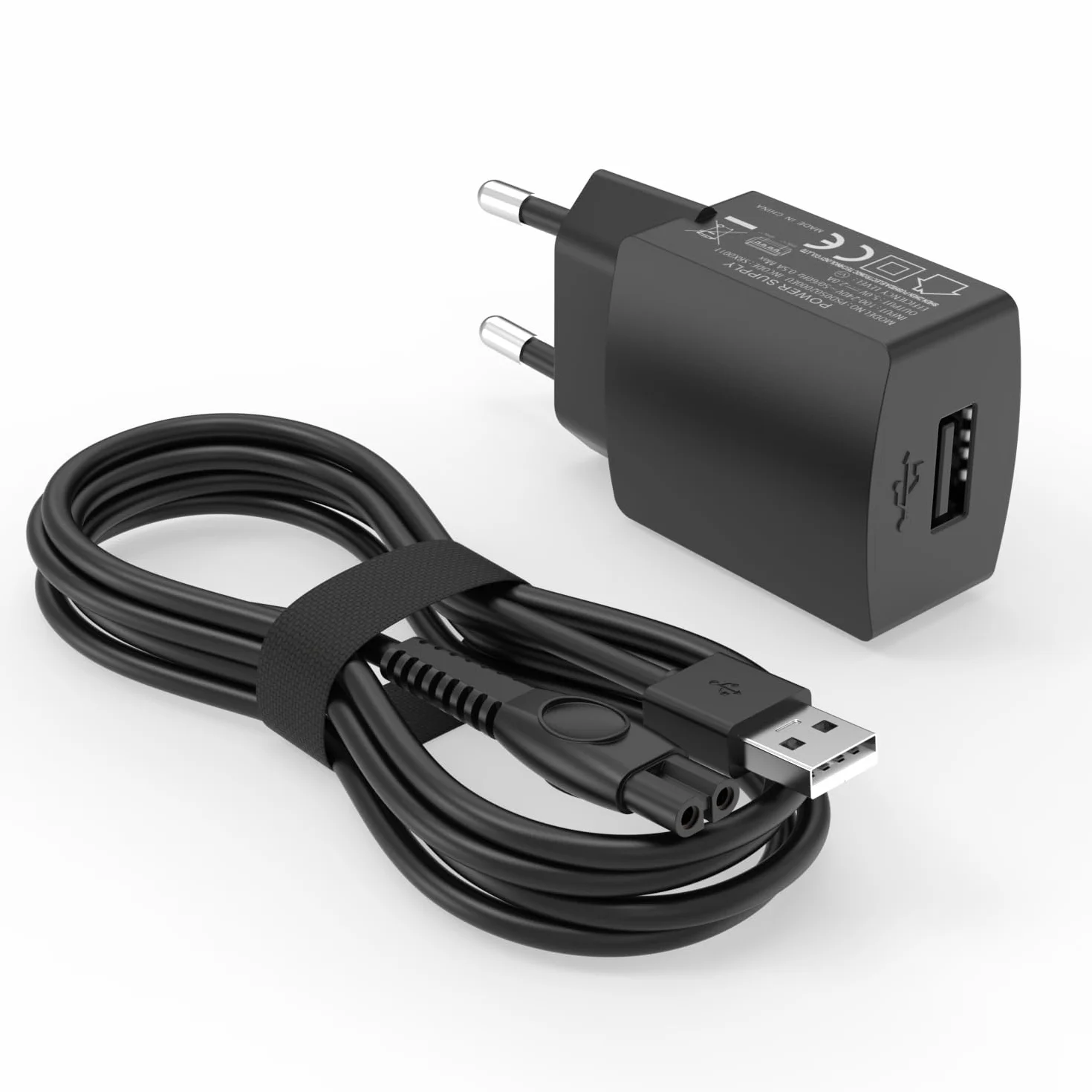 Ładowarka 5 V Kompatybilny z Philips QP2724, QP2734, QP2824, QP2834, X3001, S3145, QP4530, S5885, MG5910, MG7910, BG5021 Golarka 1,5 M, Adapter USB do Kabli