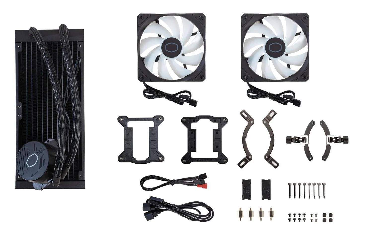 Cooler Master MasterLiquid 240L Core ARGB (2023) Wodoszczelna do procesorów - pompa dwukomorowa Gen S, chłodnica i wentylatory ARGB 120 mm, LGA 1700 & AM5 - czarna